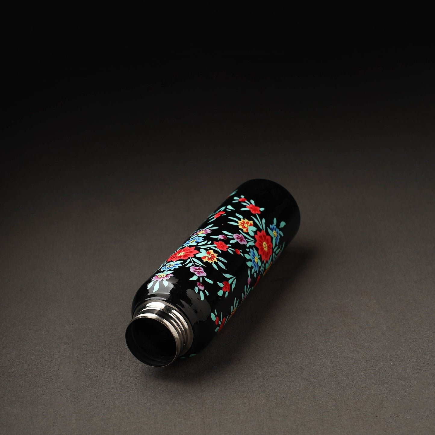 Floral Handpainted Enamelware Stainless Steel Water Bottle