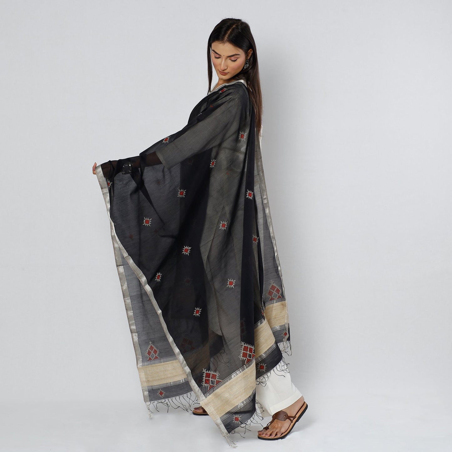 Kasuti Embroidery Dupatta