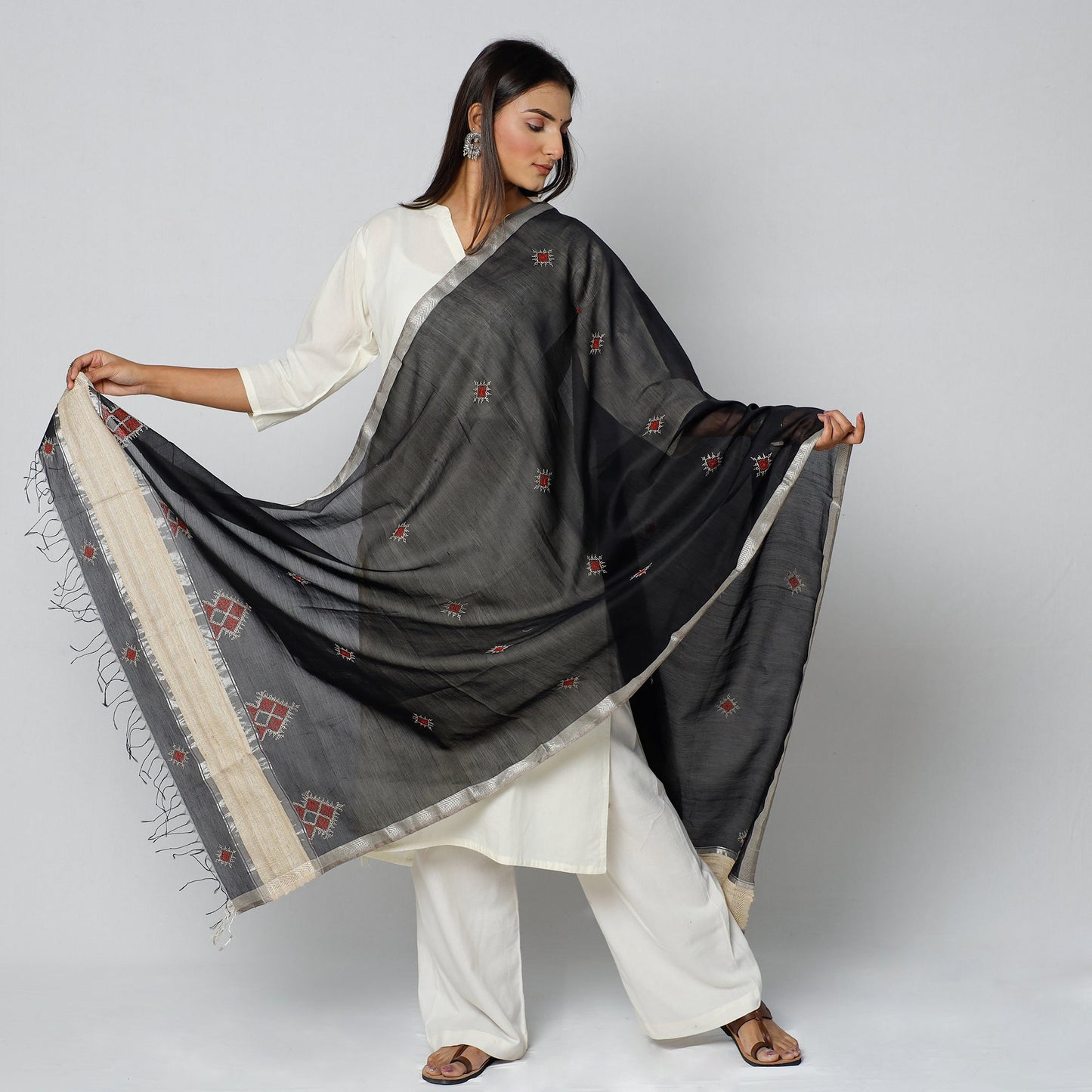 Kasuti Embroidery Dupatta
