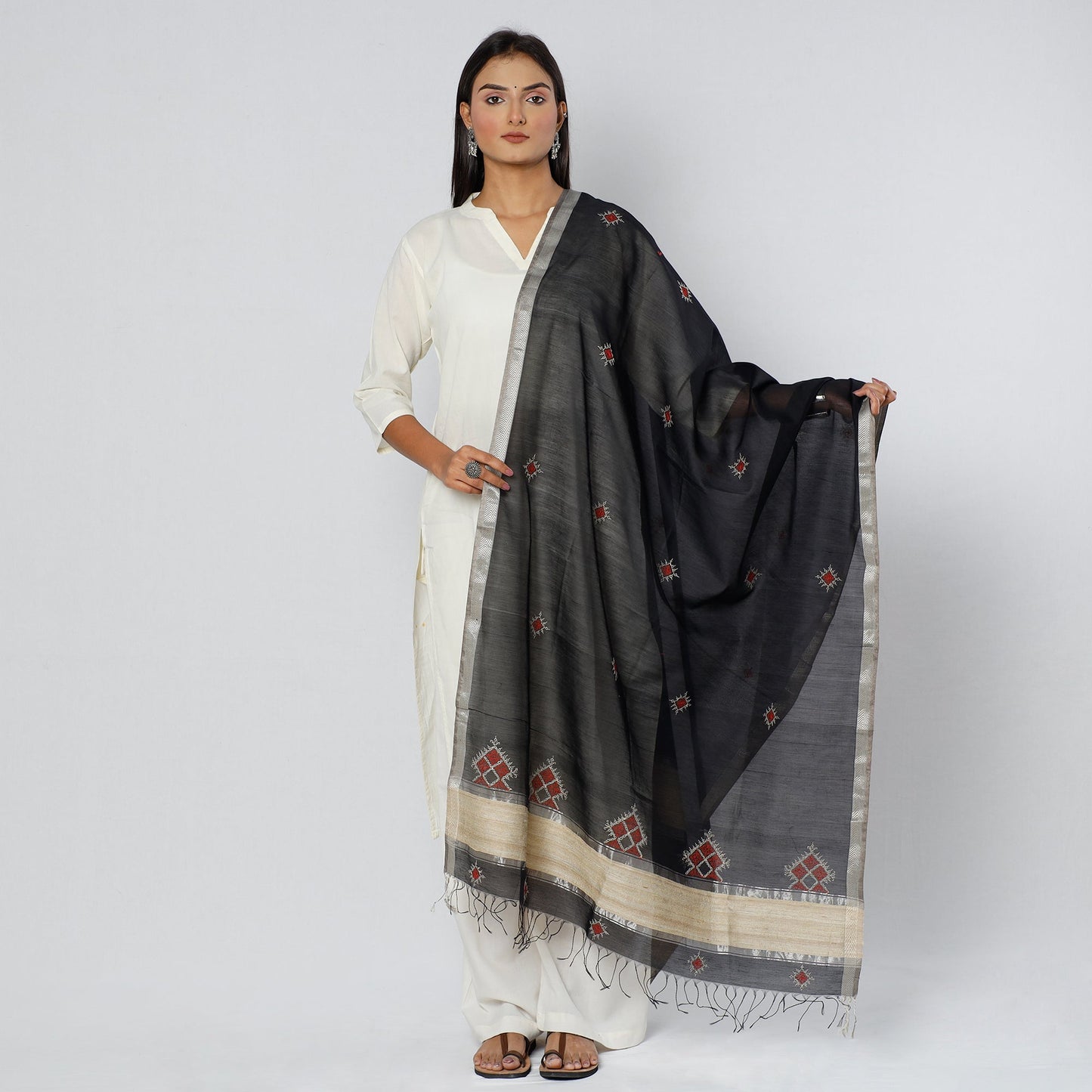 Kasuti Embroidery Dupatta