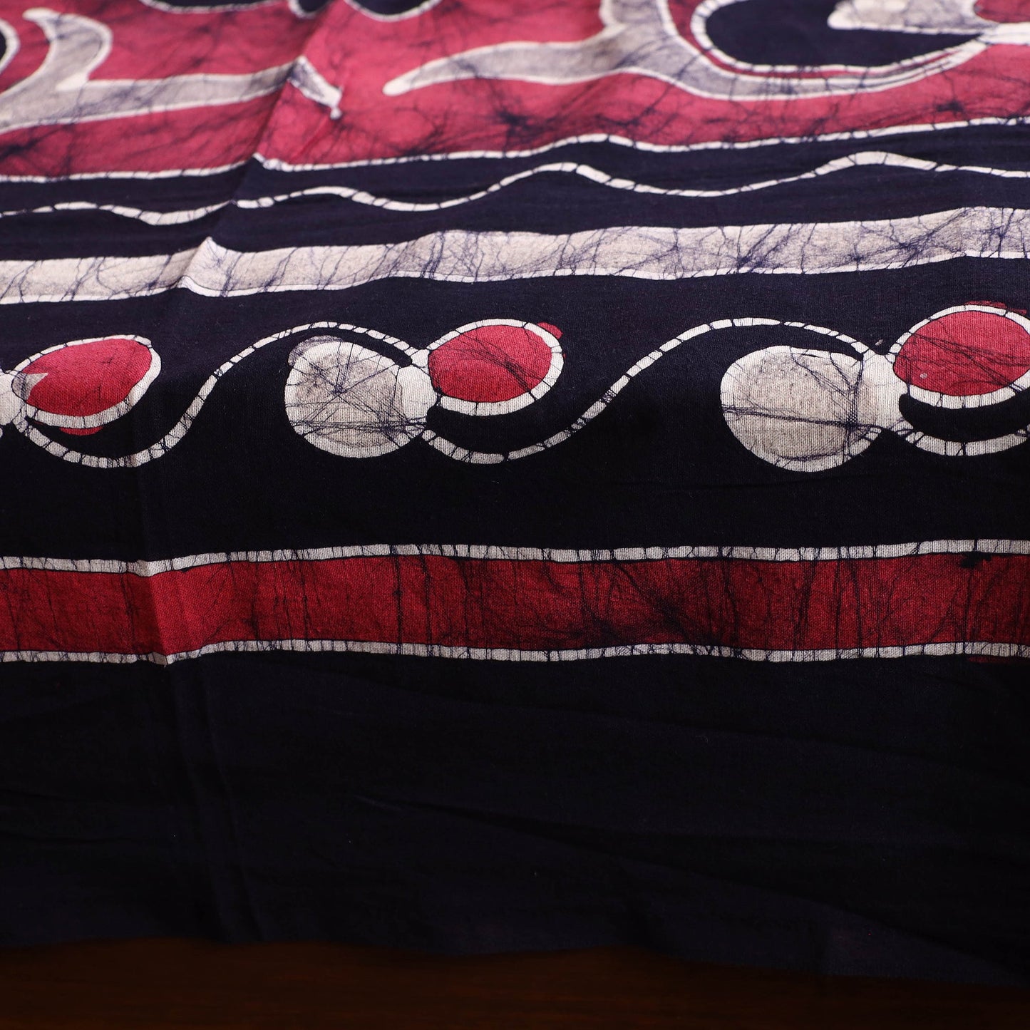 Hand Batik Printed Cotton Single Bed Cover (96 x 59 in) 46