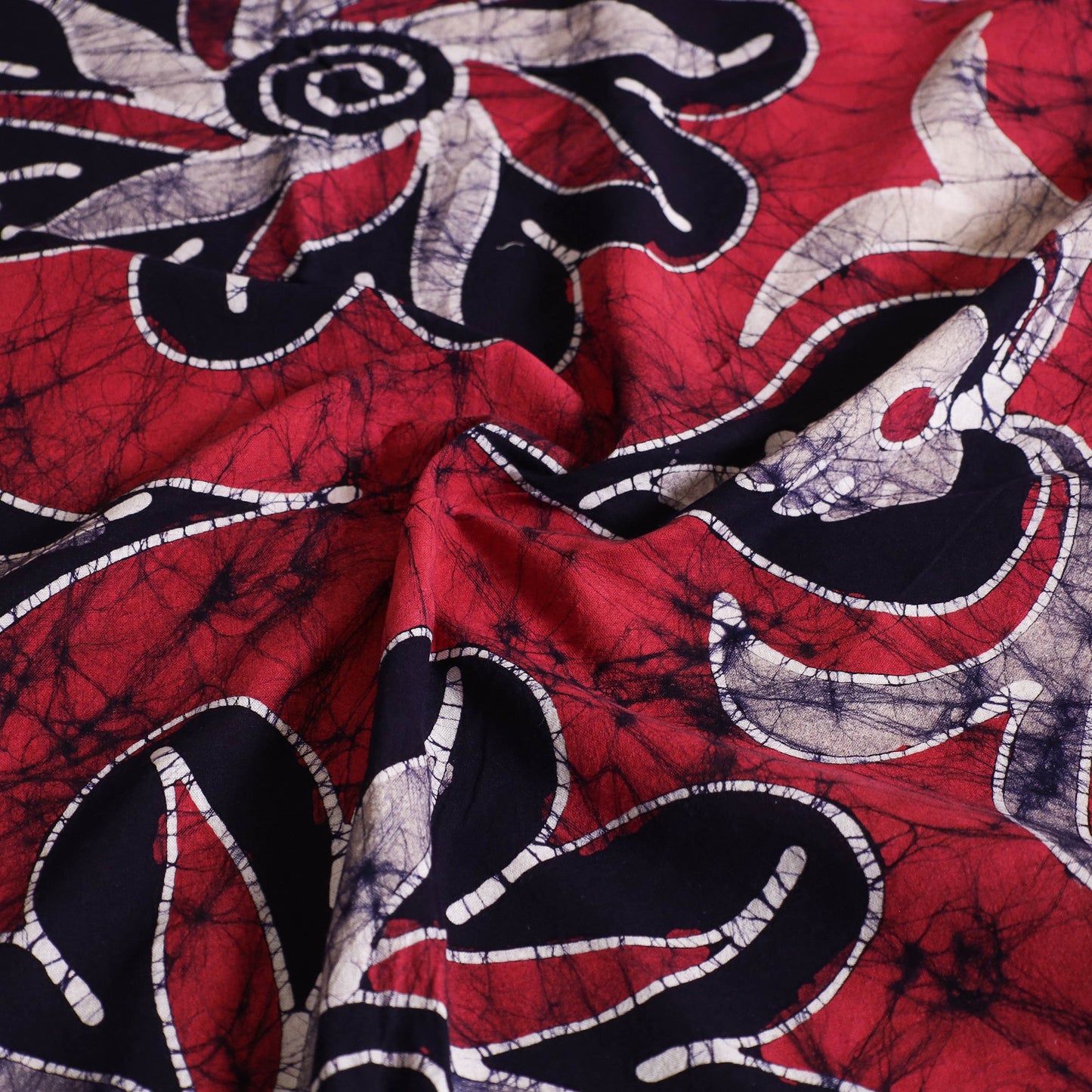 Hand Batik Printed Cotton Single Bed Cover (96 x 59 in) 46
