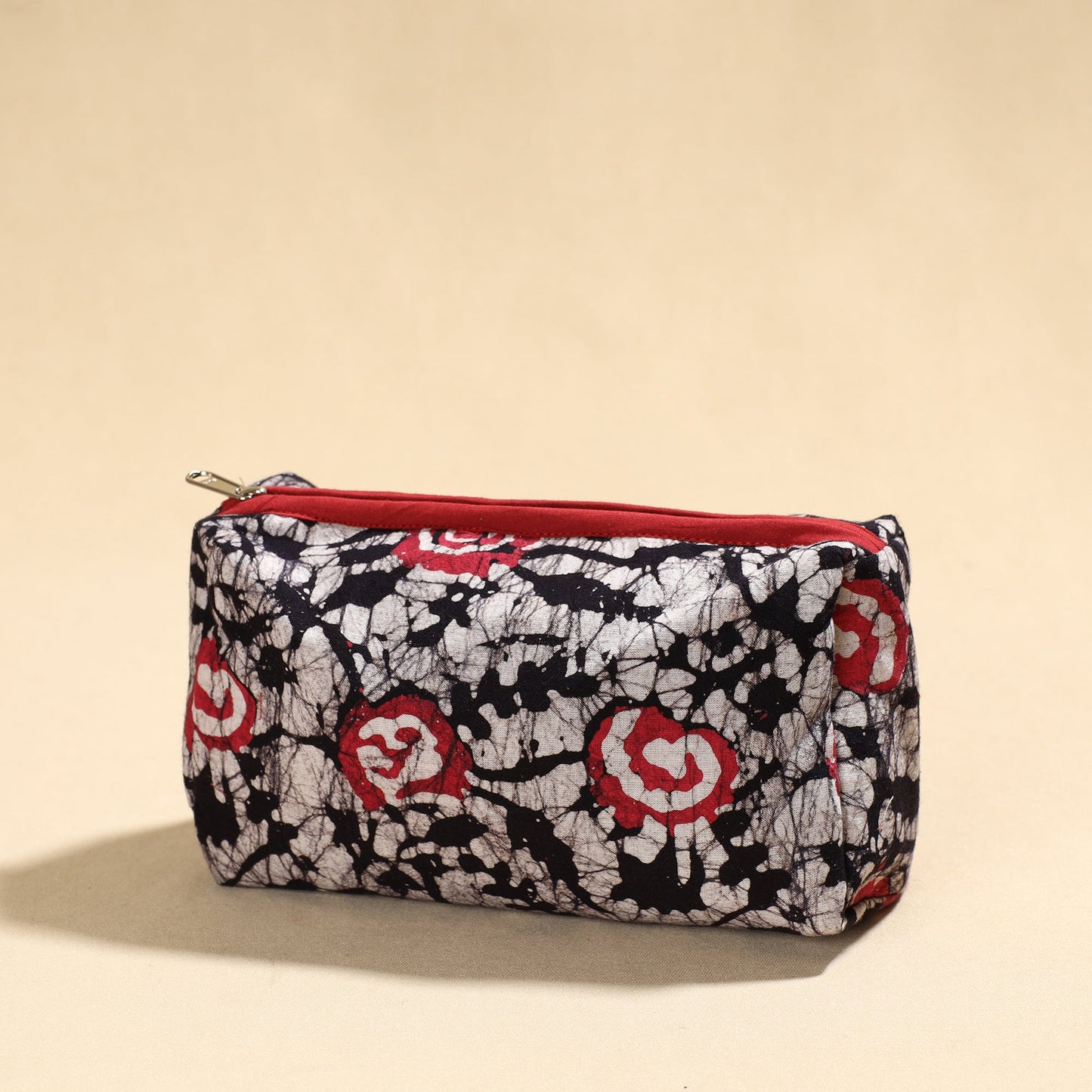 Hand Batik Printed Cotton Toiletry Pouch 02