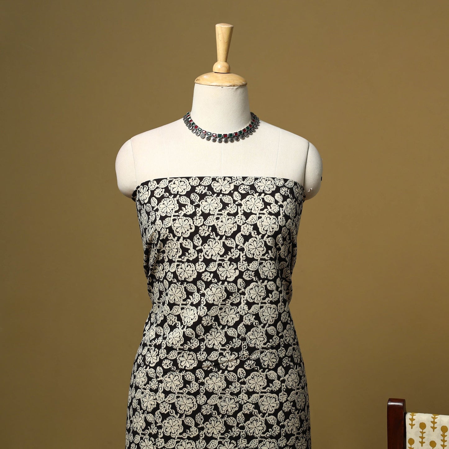 Hand bagru cotton 3pc unstitched dress material 27