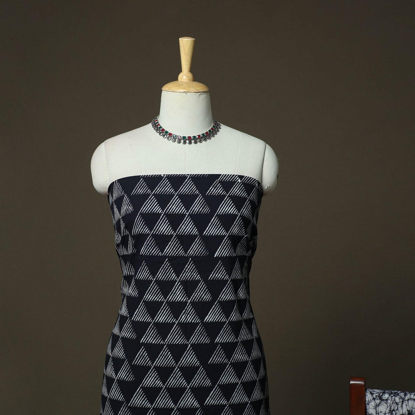 Hand batik cotton 3pc unstitched dress material 27