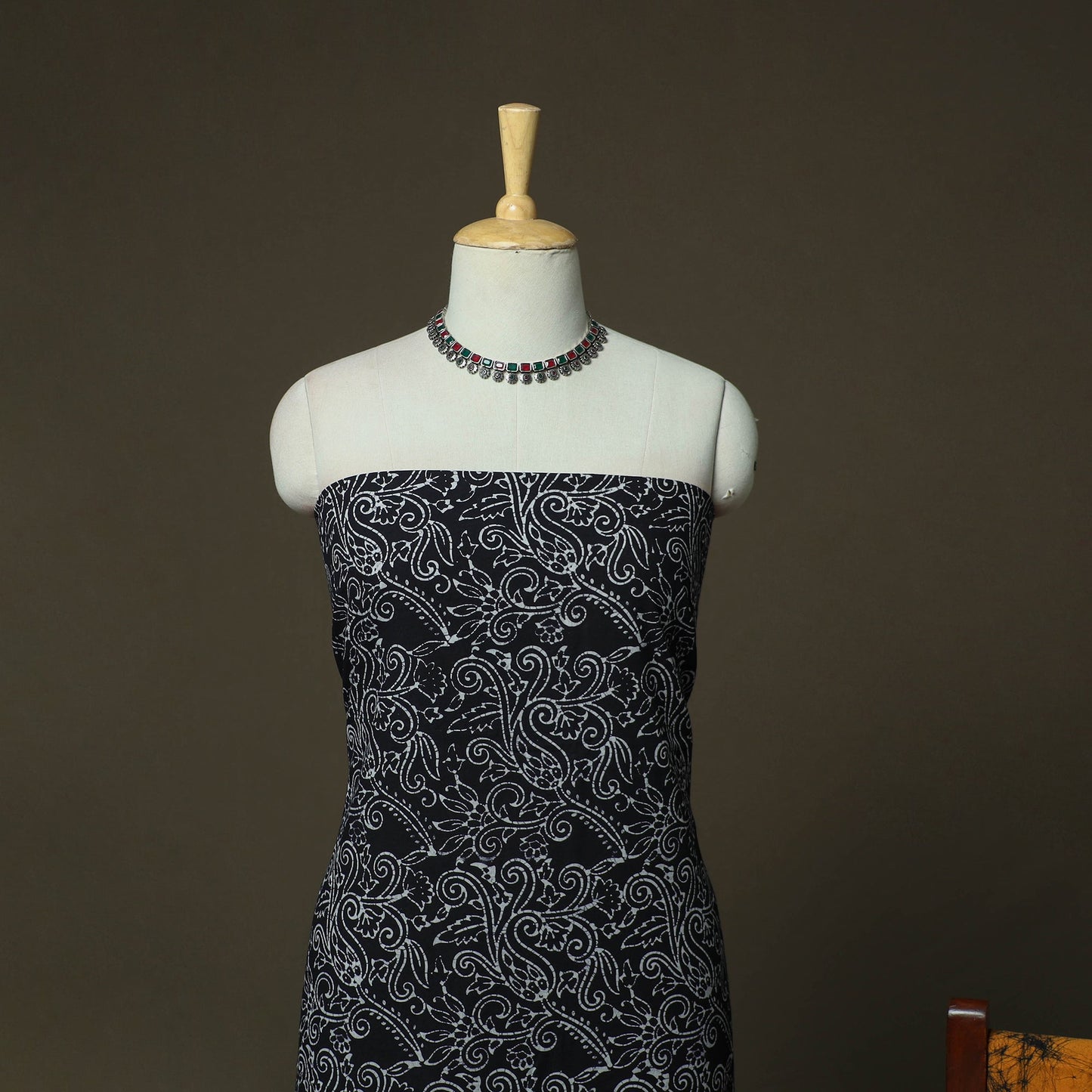 Hand batik cotton 3pc unstitched dress material 31