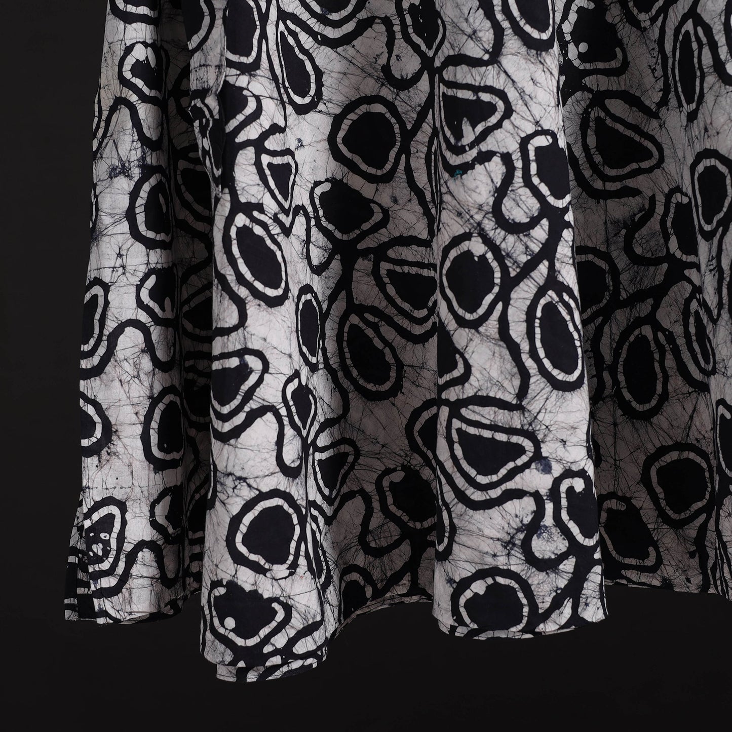 Hand batik cotton wrap around skirt 117 - handcrafted