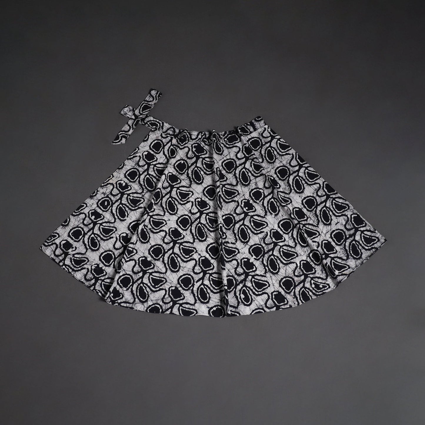 Hand batik cotton wrap around skirt 117 - handcrafted