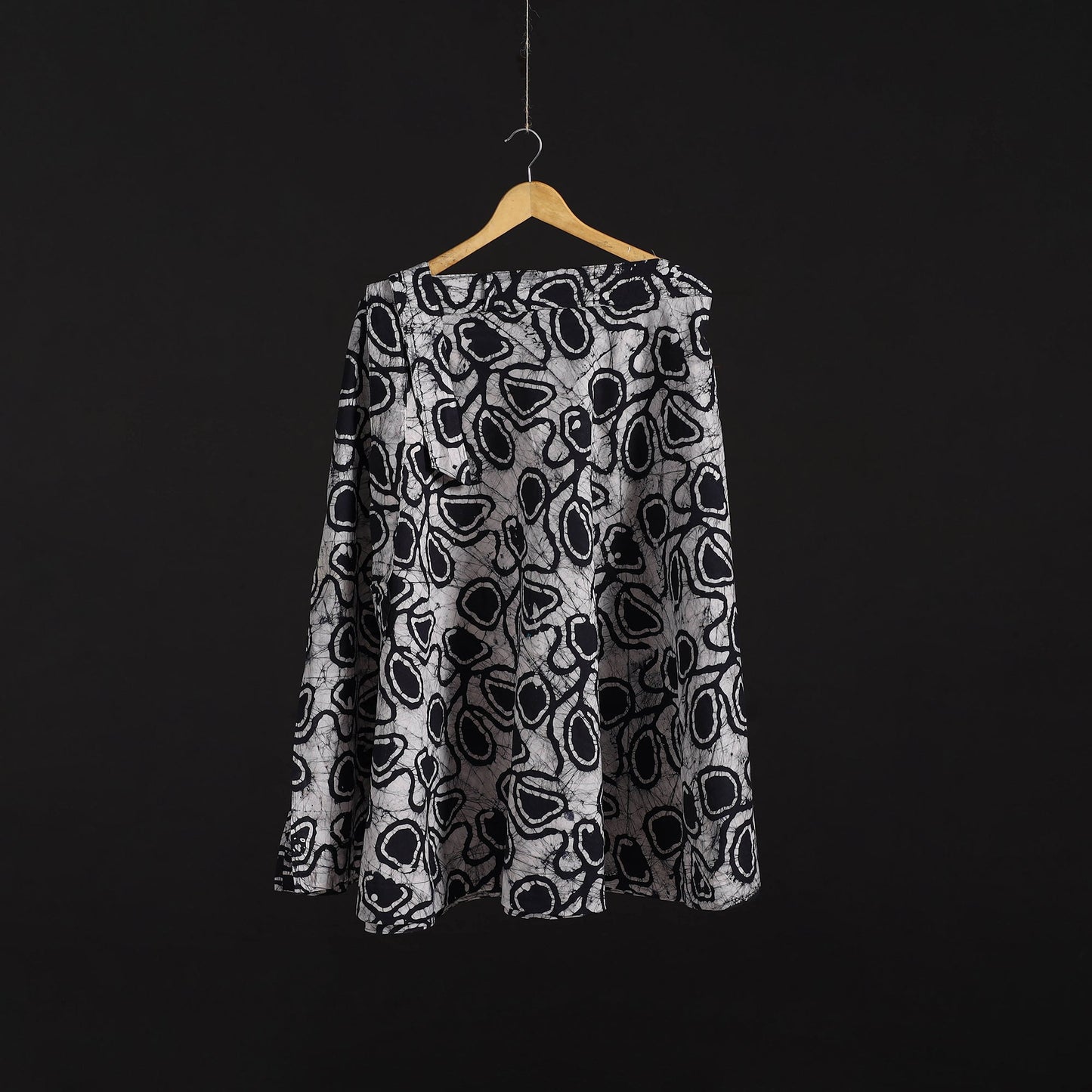 Hand batik cotton wrap around skirt 117 - handcrafted