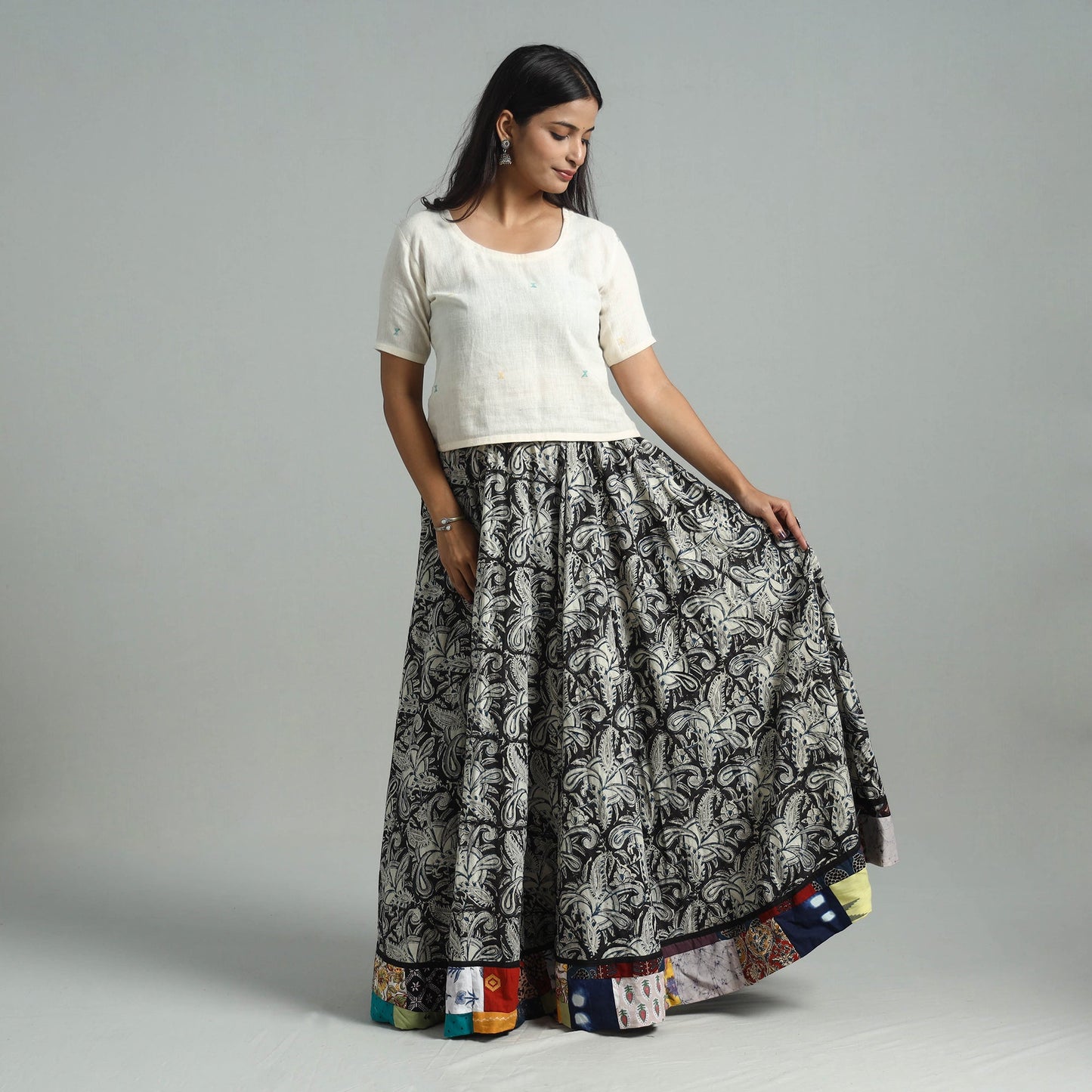 Shop Pure Cotton Kalamkari Skirt