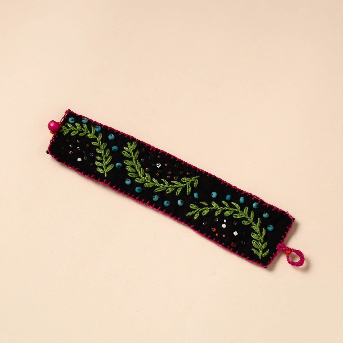 Buy Hand Embroidered Chandi Mati Boho Bracelet