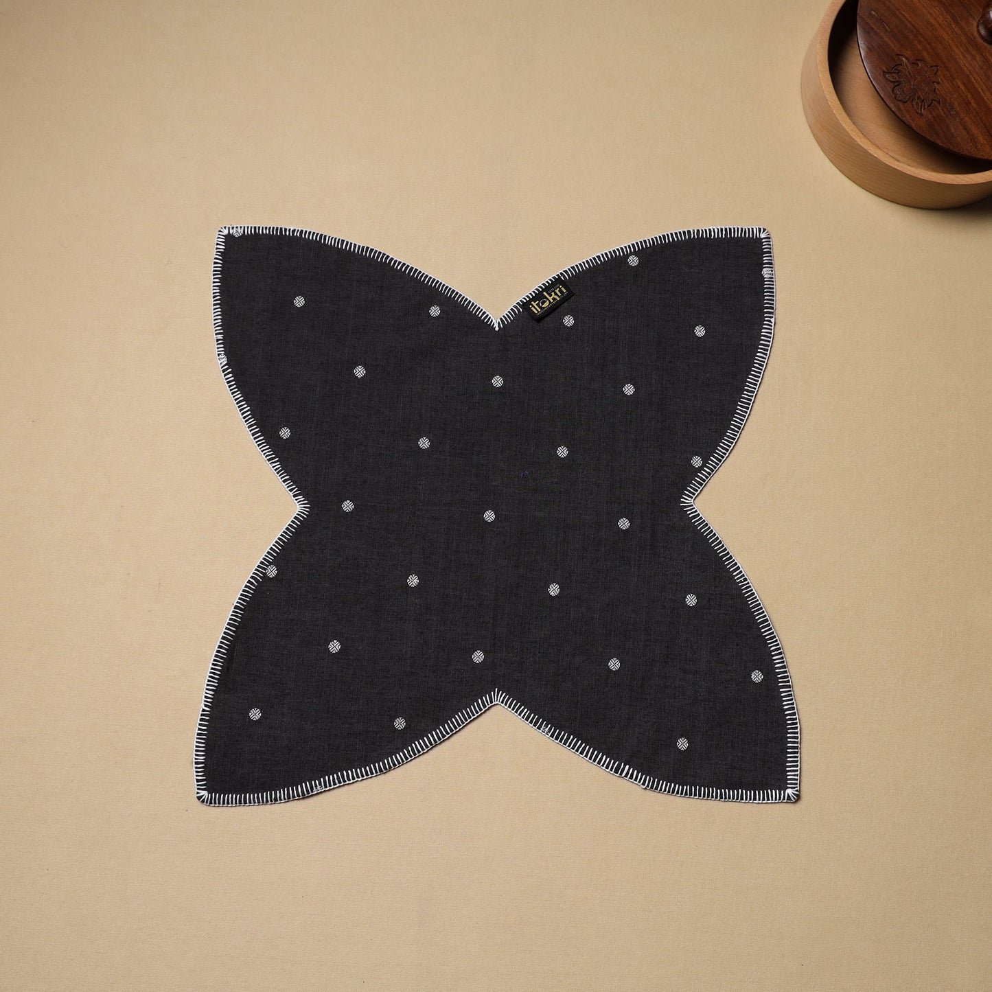 Hand Embroidered Cotton Roti Napkin