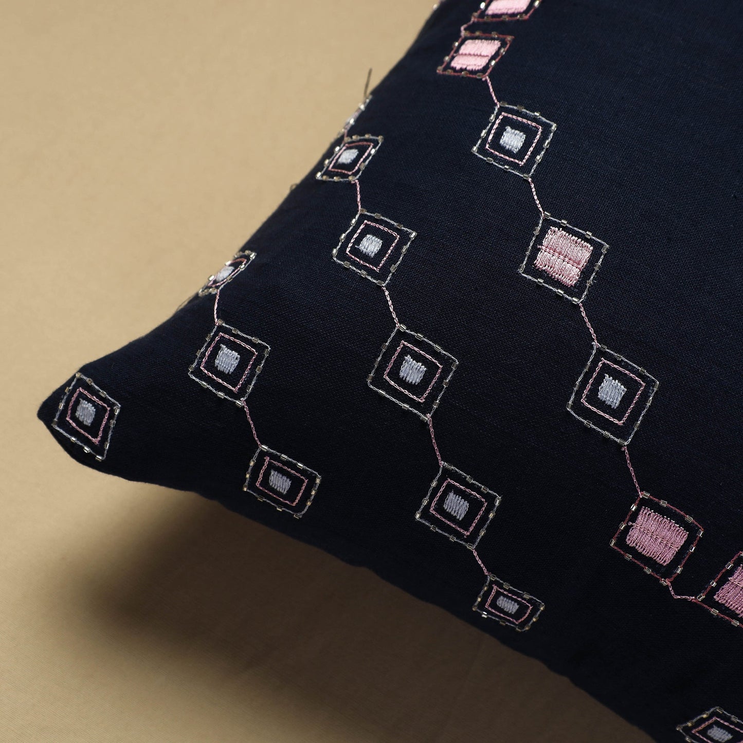 Embroidery Cotton Cushion Cover