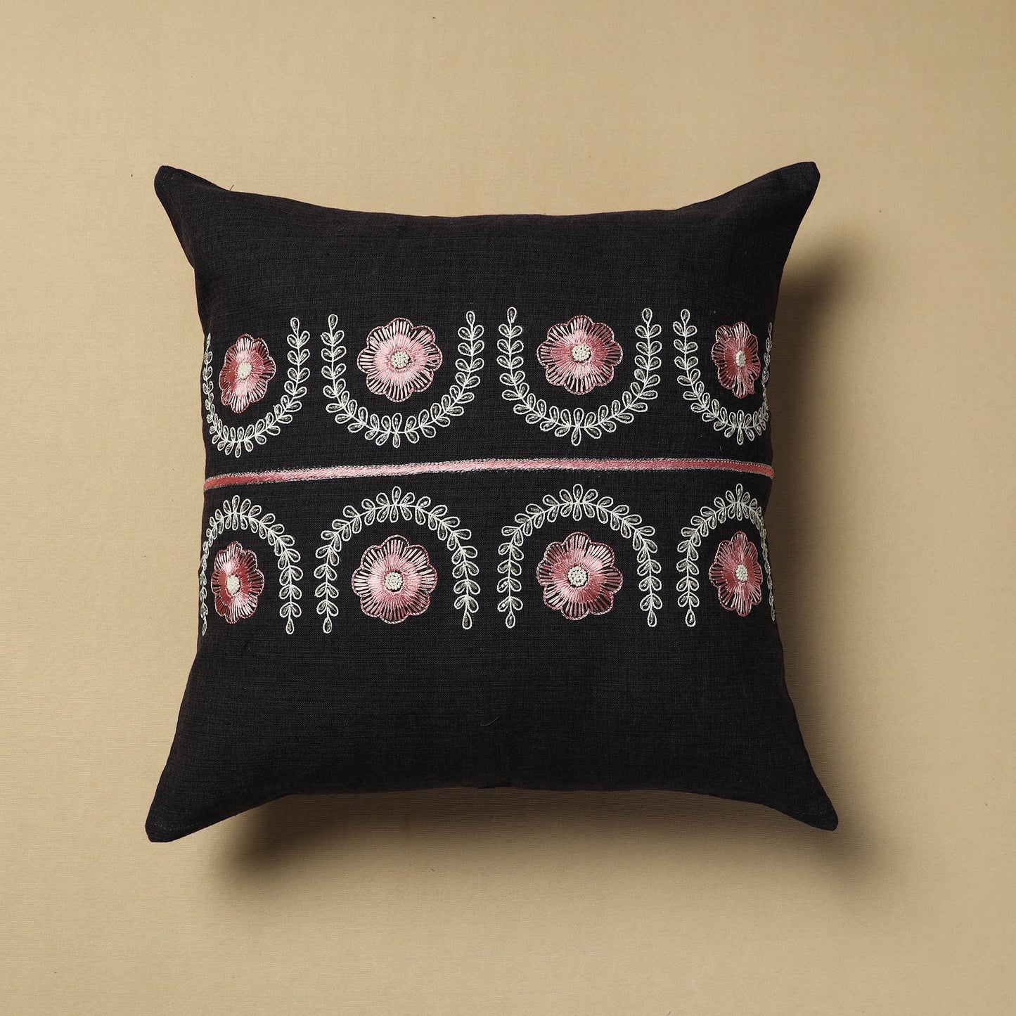 Embroidery Cotton Cushion Cover