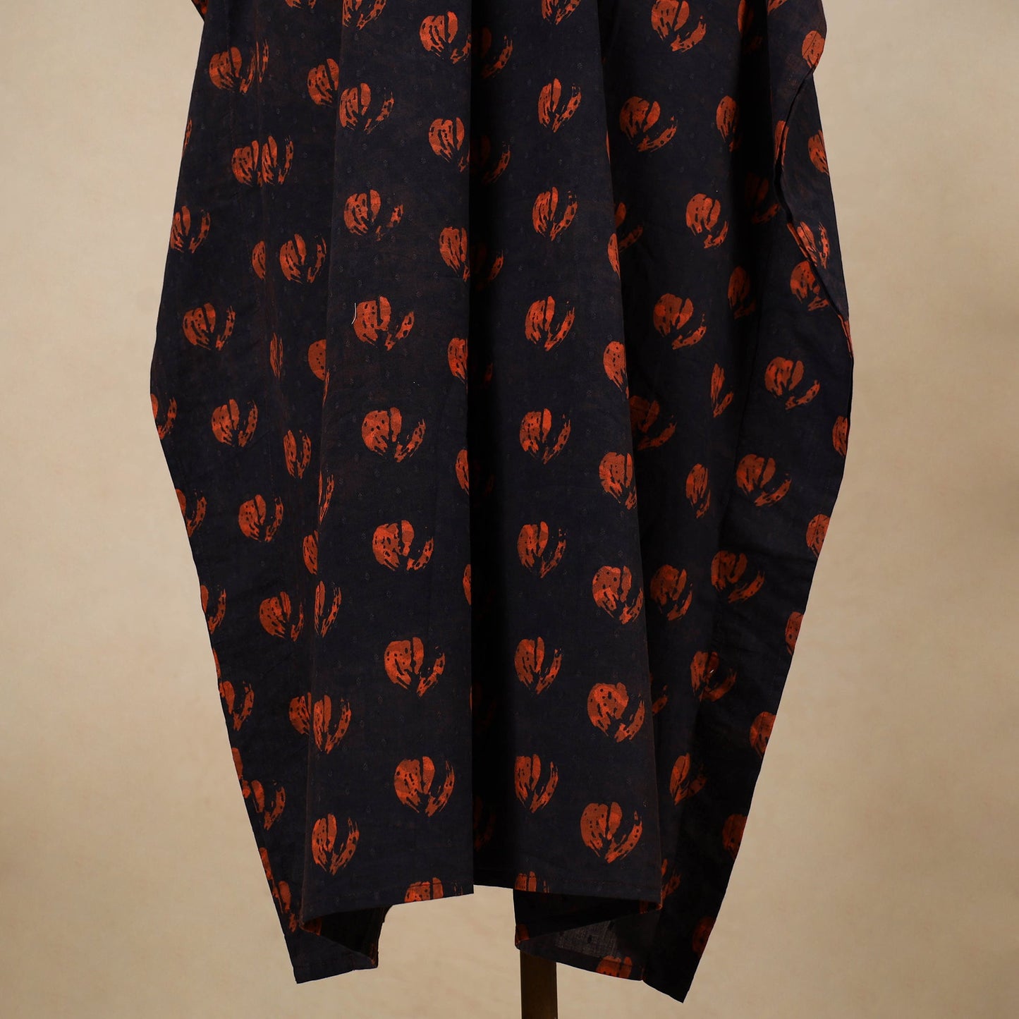 Buy Hand Block Printed Cotton Kaftan with Tie-Up Waist l iTokri.com