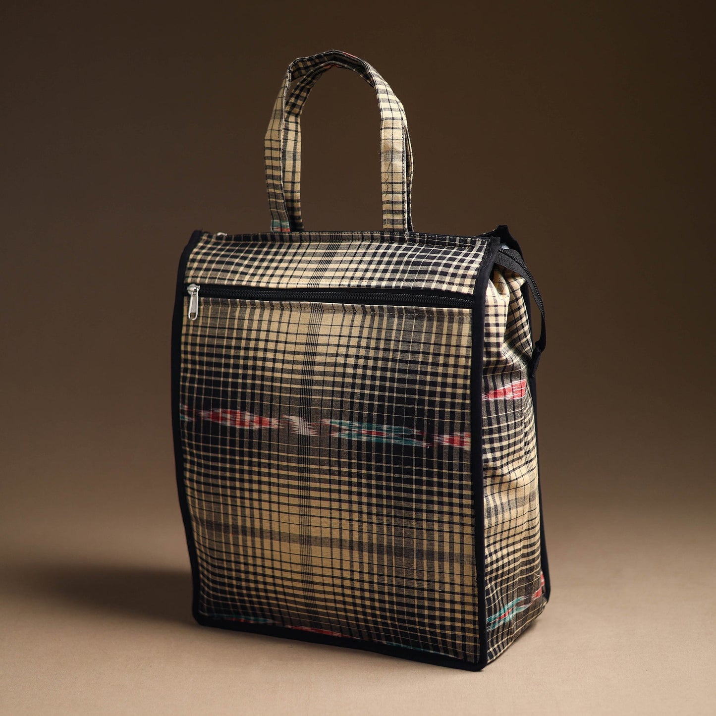 Black Handcrafted Cotton Shopping Bag 05