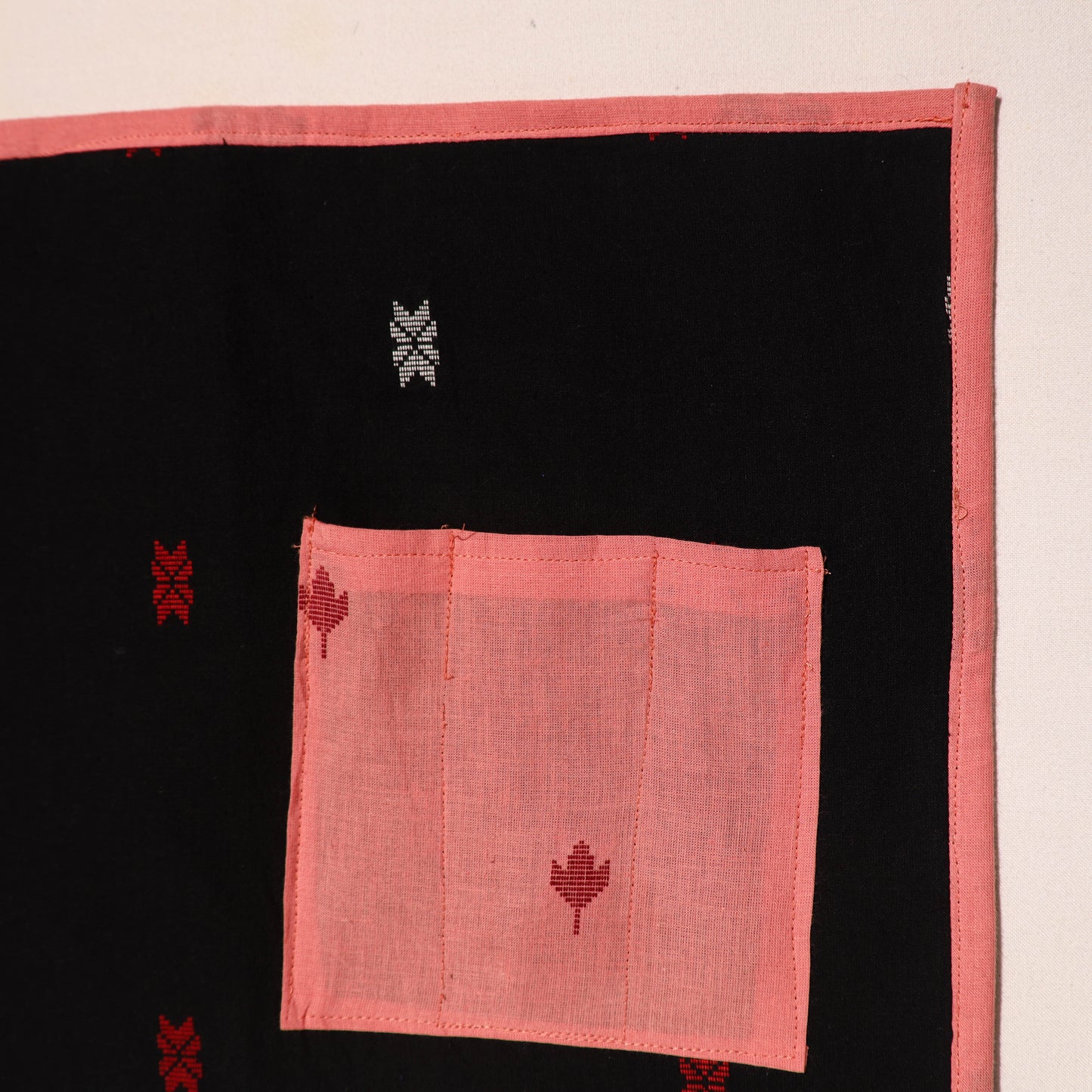 Black Jacquard Table Placemats for Home