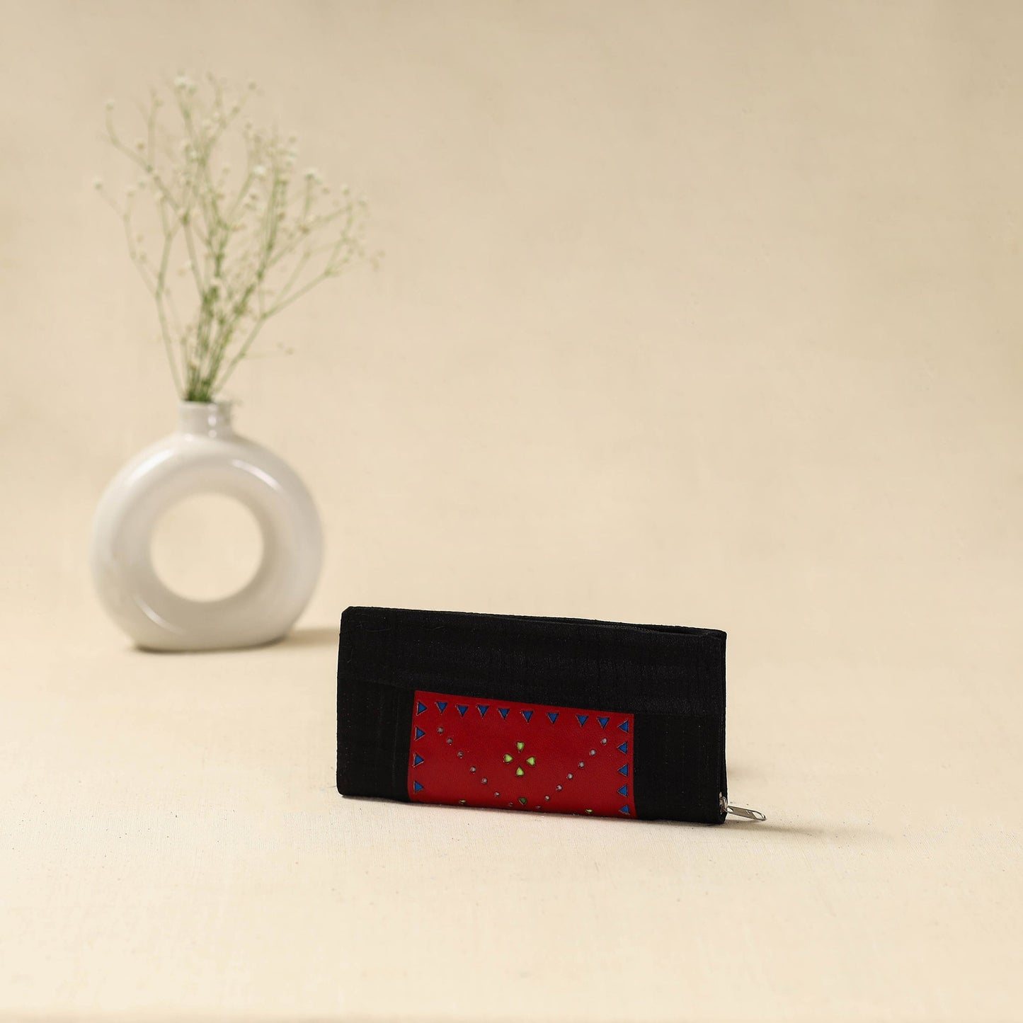Handcrafted kutch leather clutch / wallet 29
