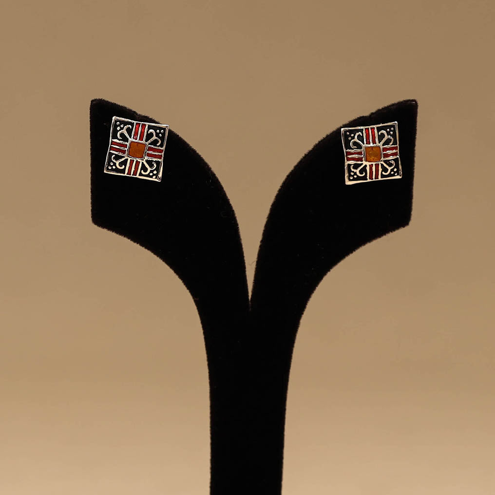 Handcrafted paka meenakari earrings 92
