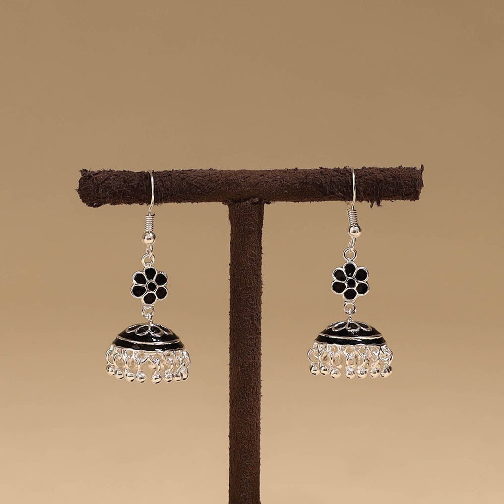 Handcrafted paka meenakari jhumki earrings 43