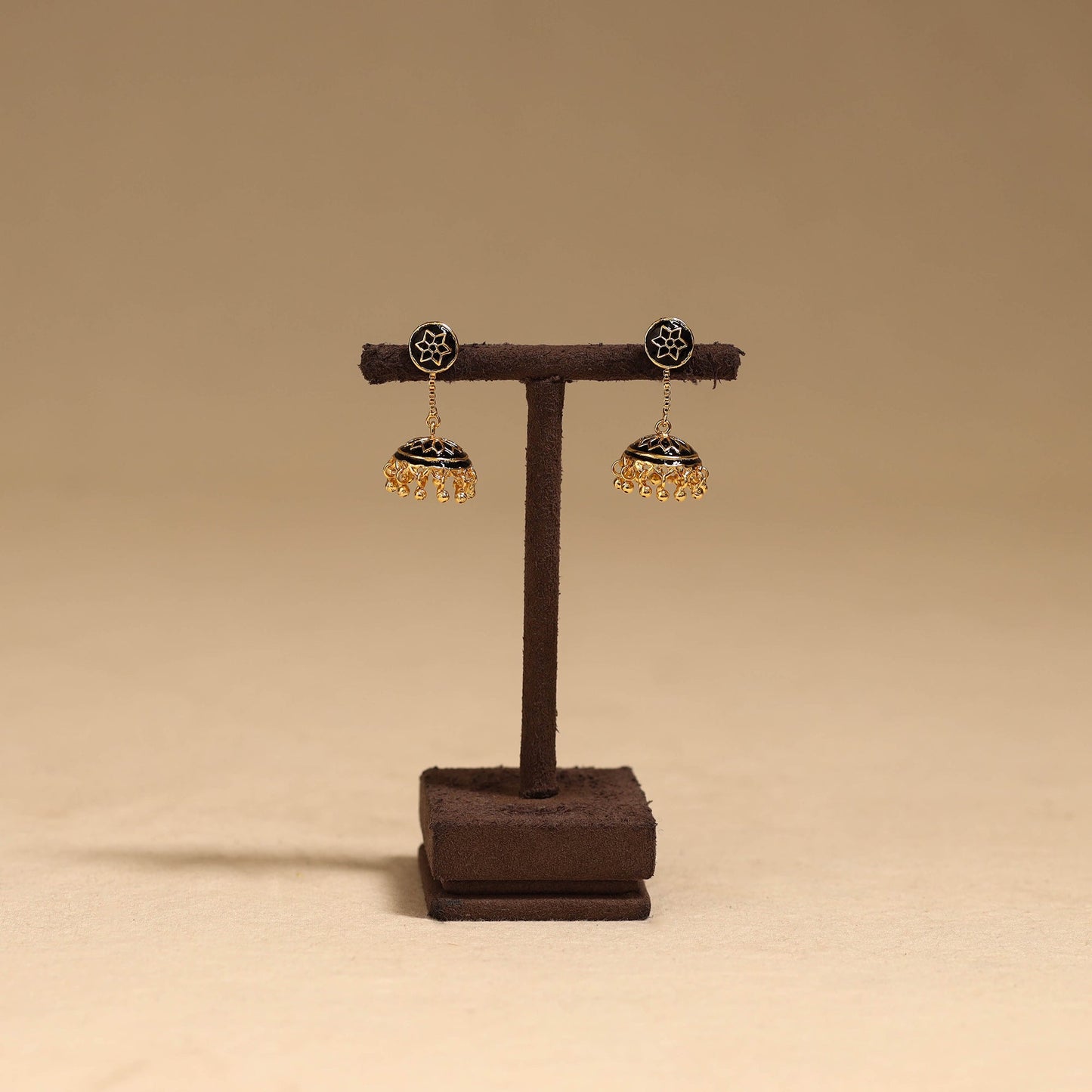 Handcrafted paka meenakari jhumki earrings 55