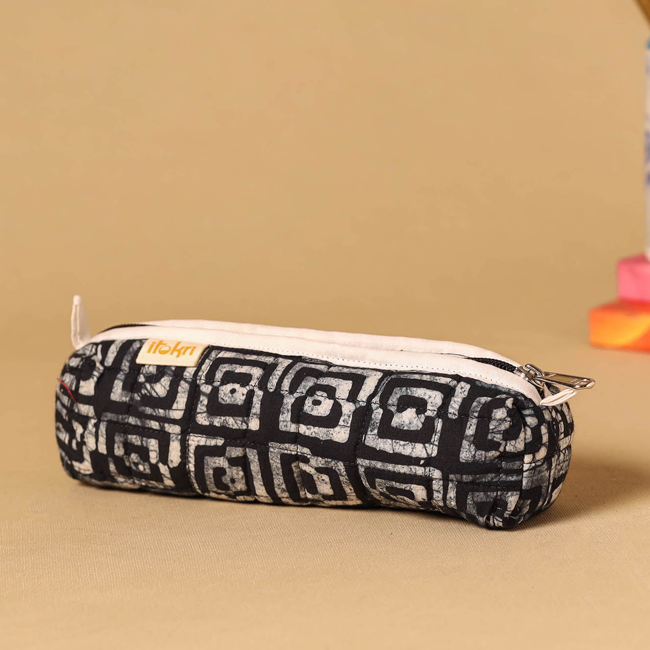 Handcrafted quilted pencil pouch 17