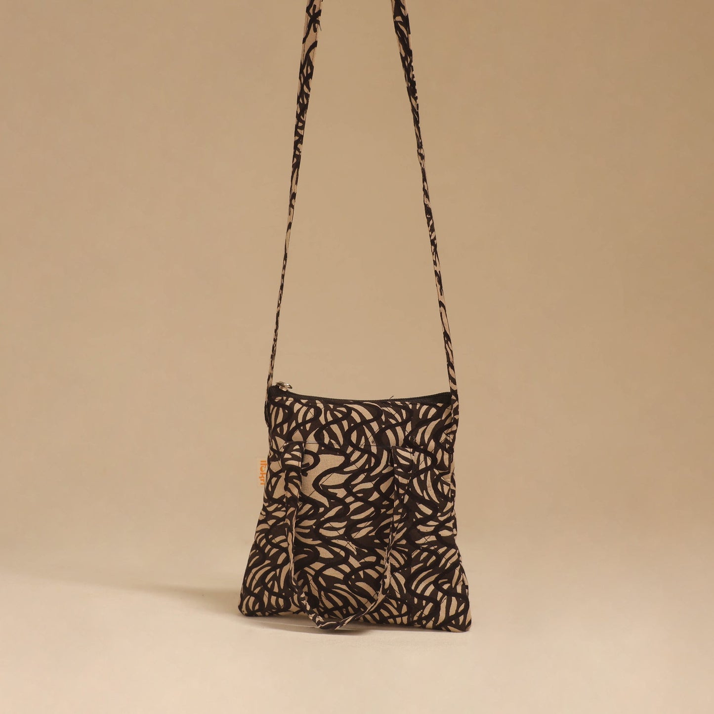Handcrafted quilted sling bag 10