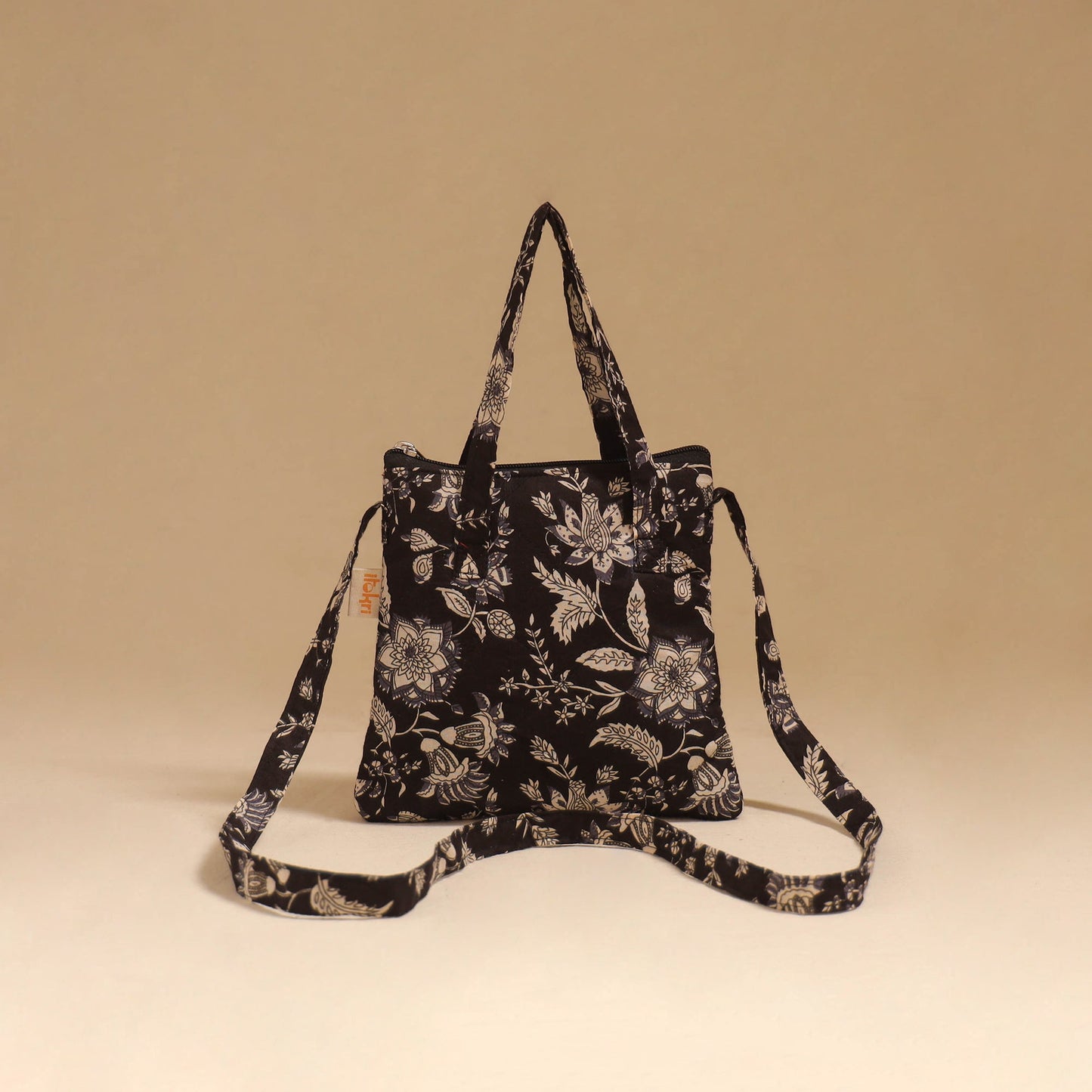 Handcrafted quilted sling bag 14