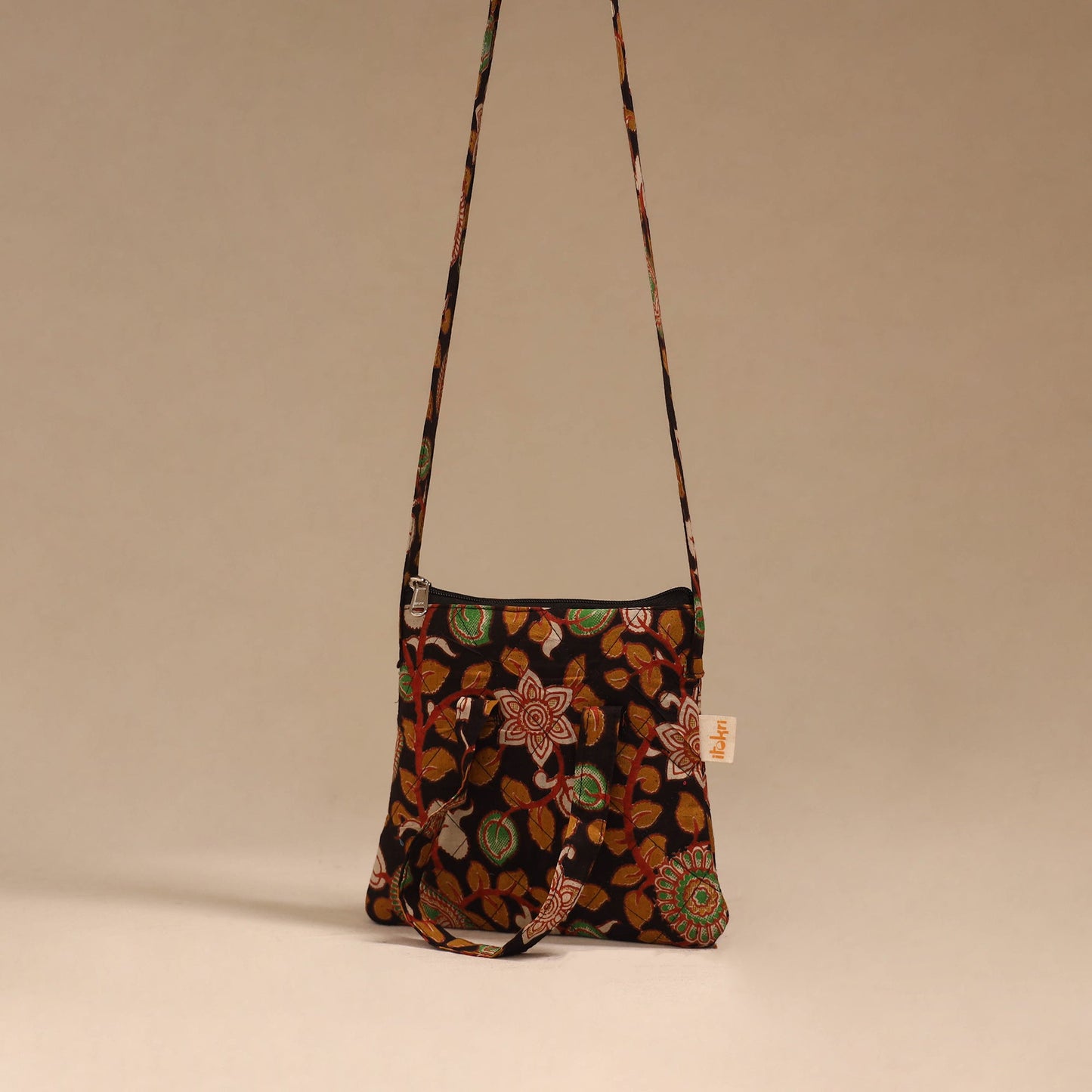 Handcrafted quilted sling bag 21