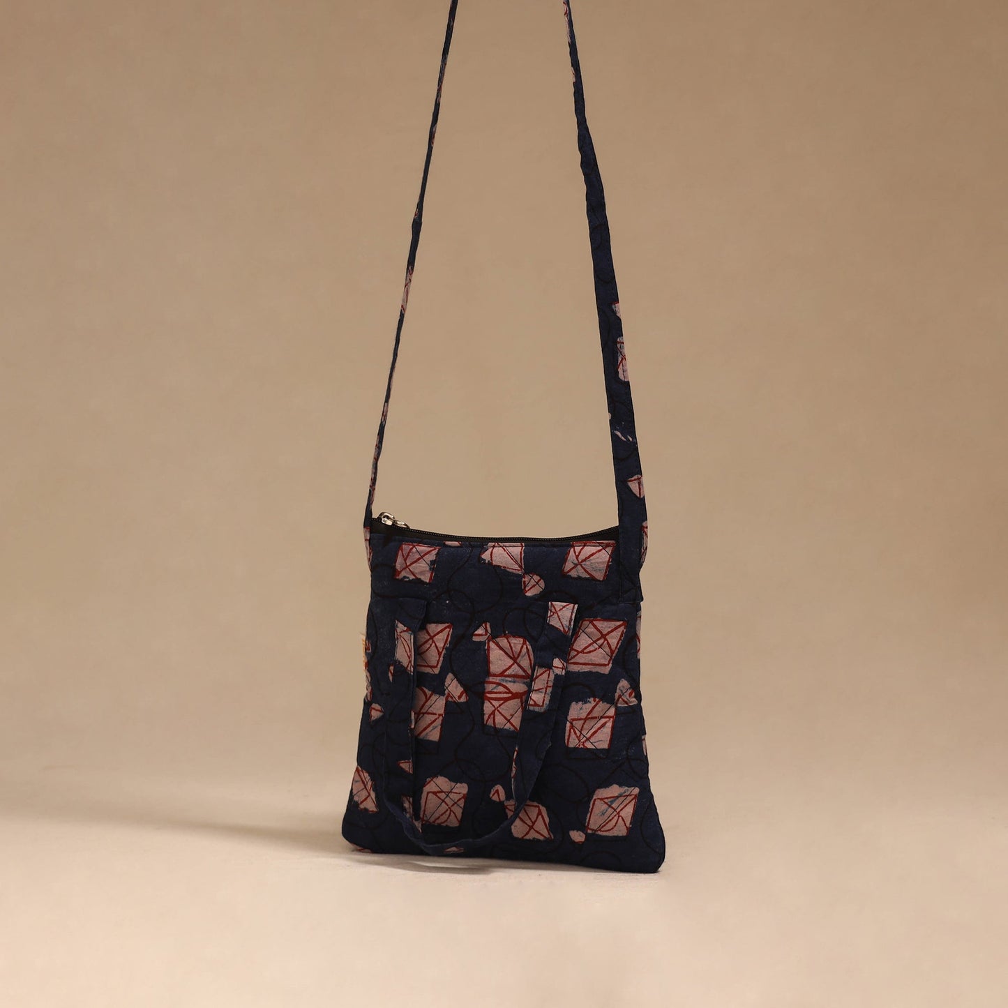 Handcrafted quilted sling bag 30