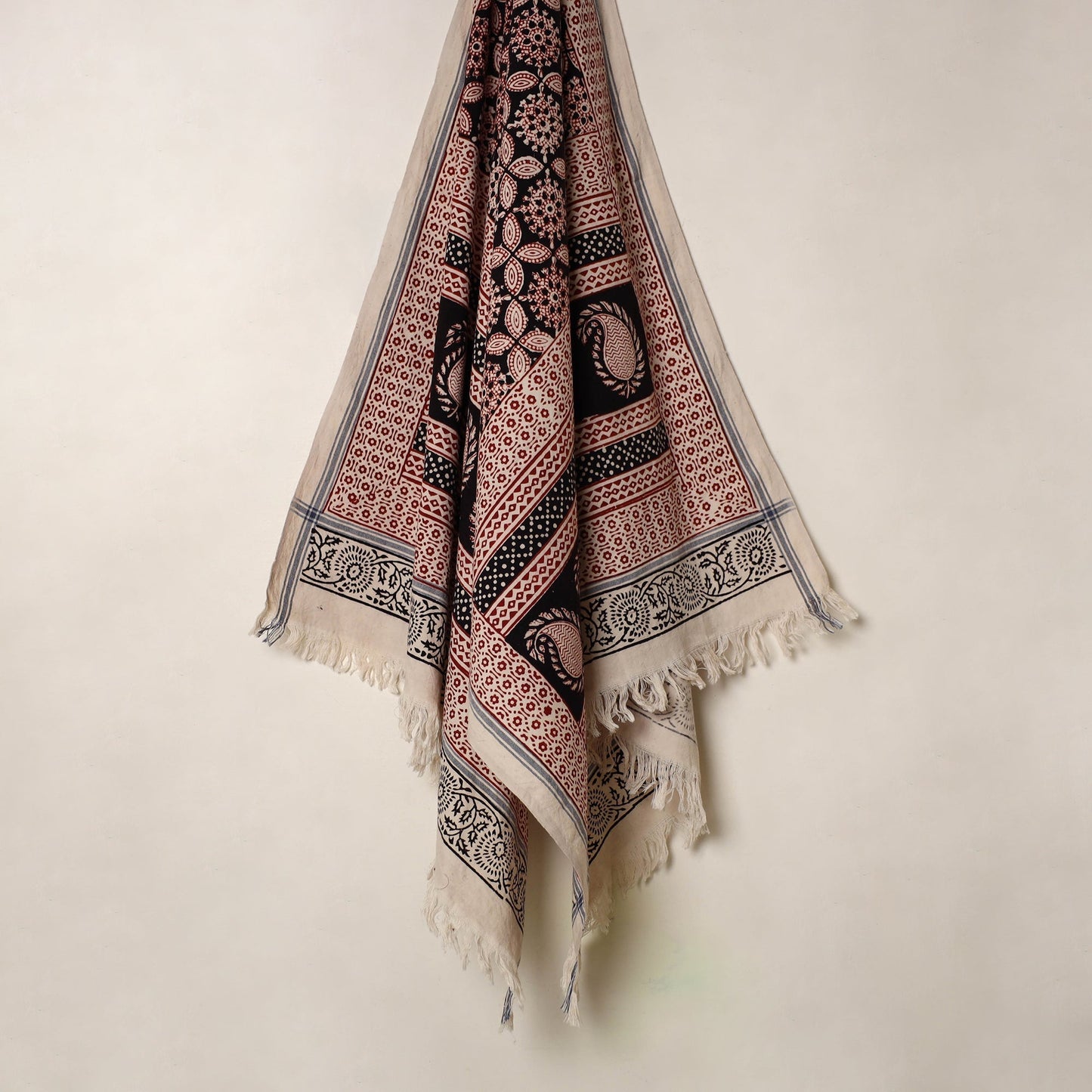 Buy Handloom Cotton Bagh Print Towel