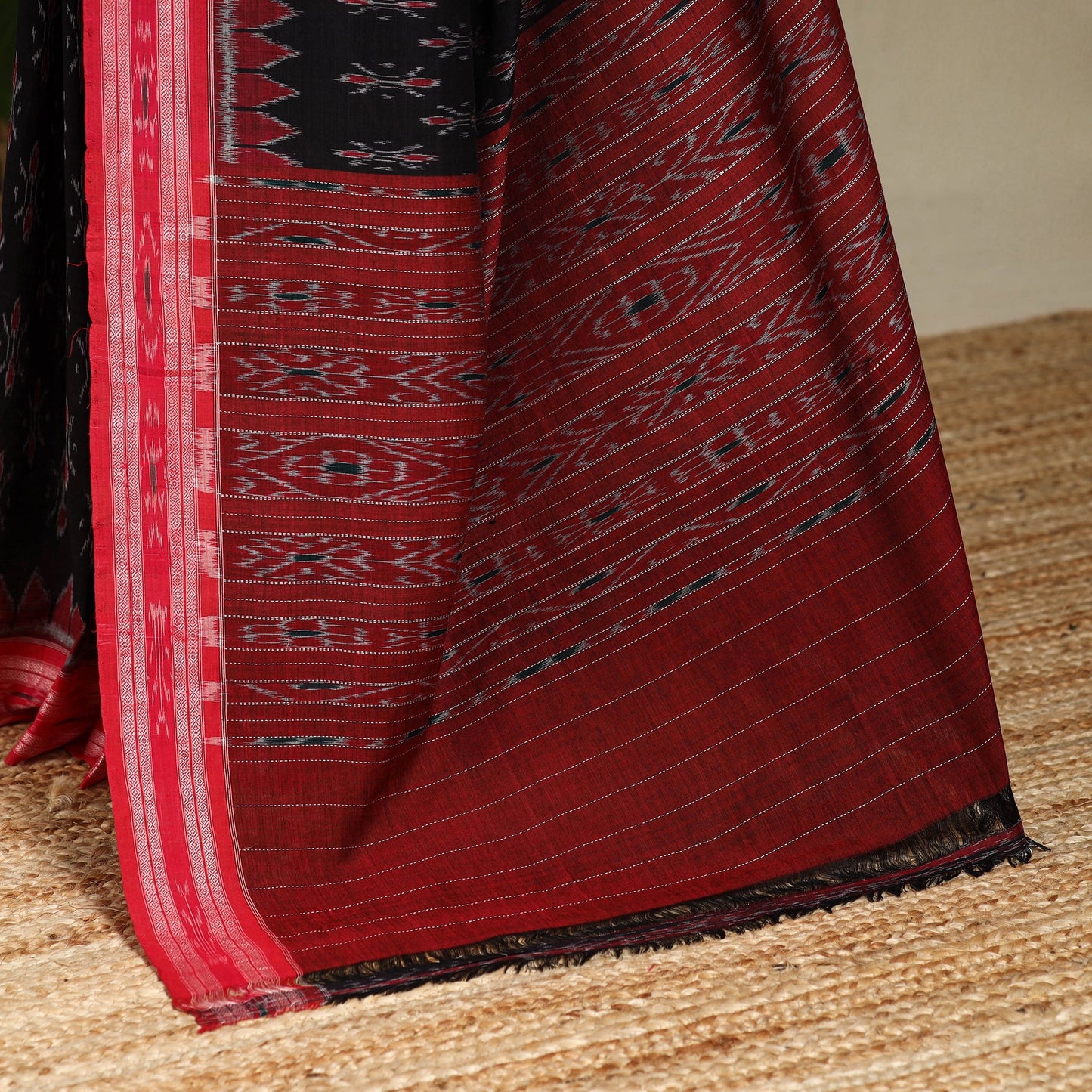 Black - handloom cotton sambalpuri ikat saree 20