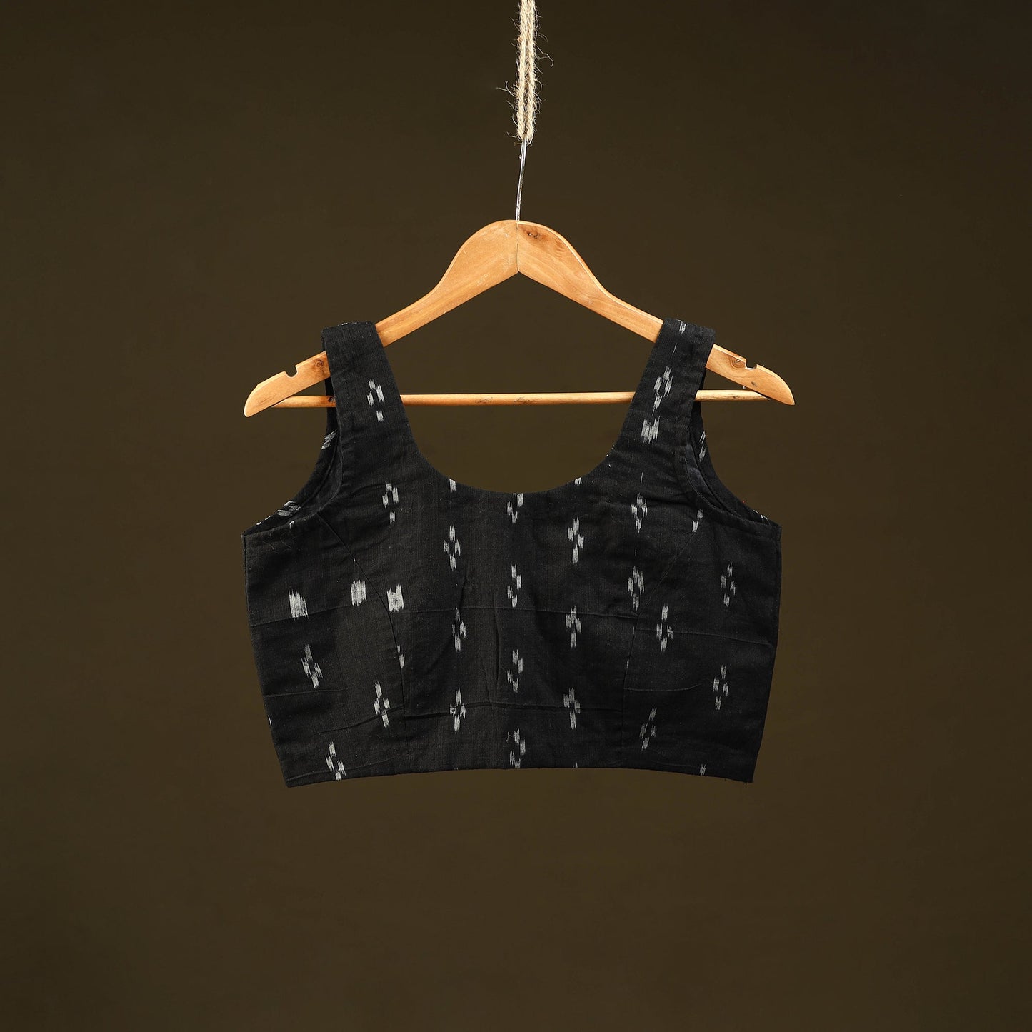 Black - handloom cotton stitched sambalpuri ikat blouse 09