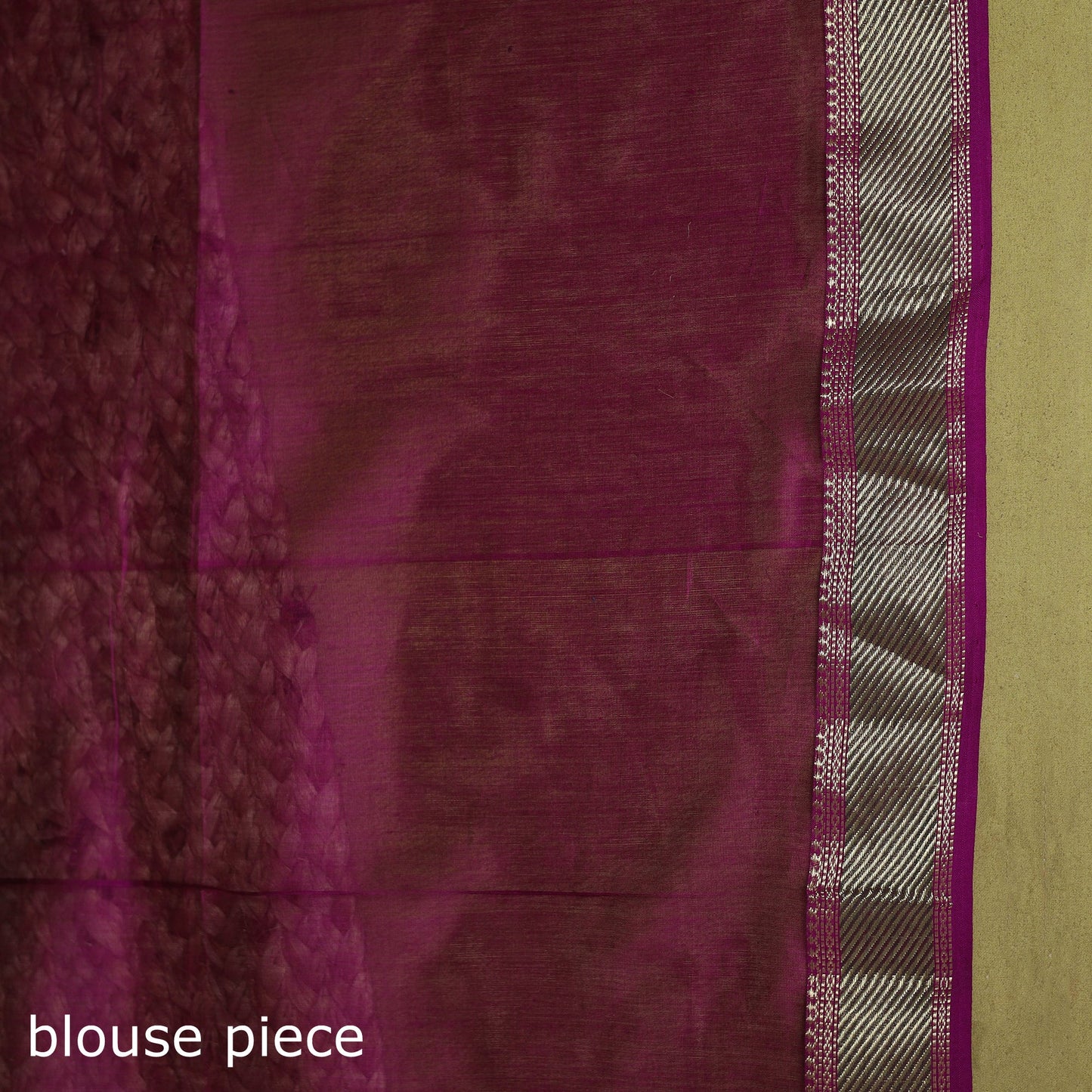 Black - handloom silk cotton maheshwari saree with zari
