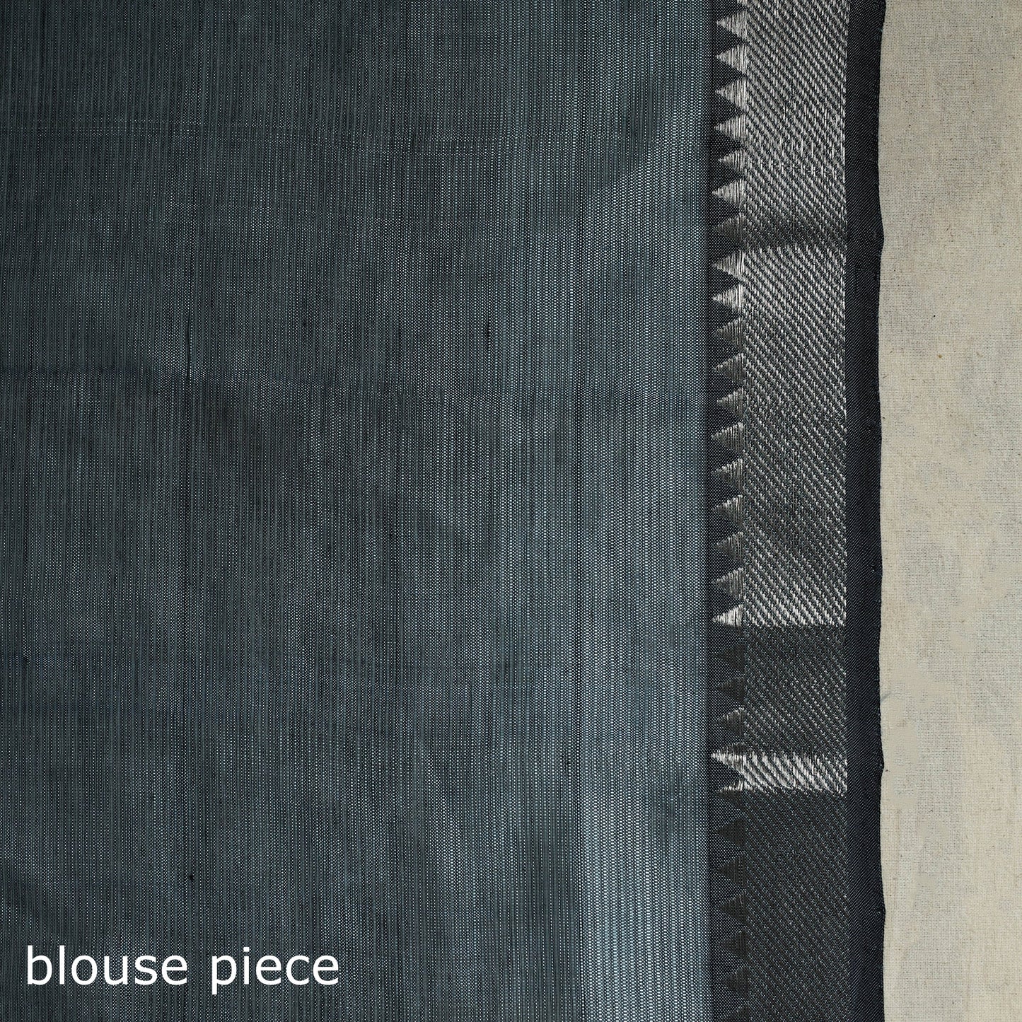 Black Handloom Silk Cotton Zari Border Mangalagiri Pattu Saree