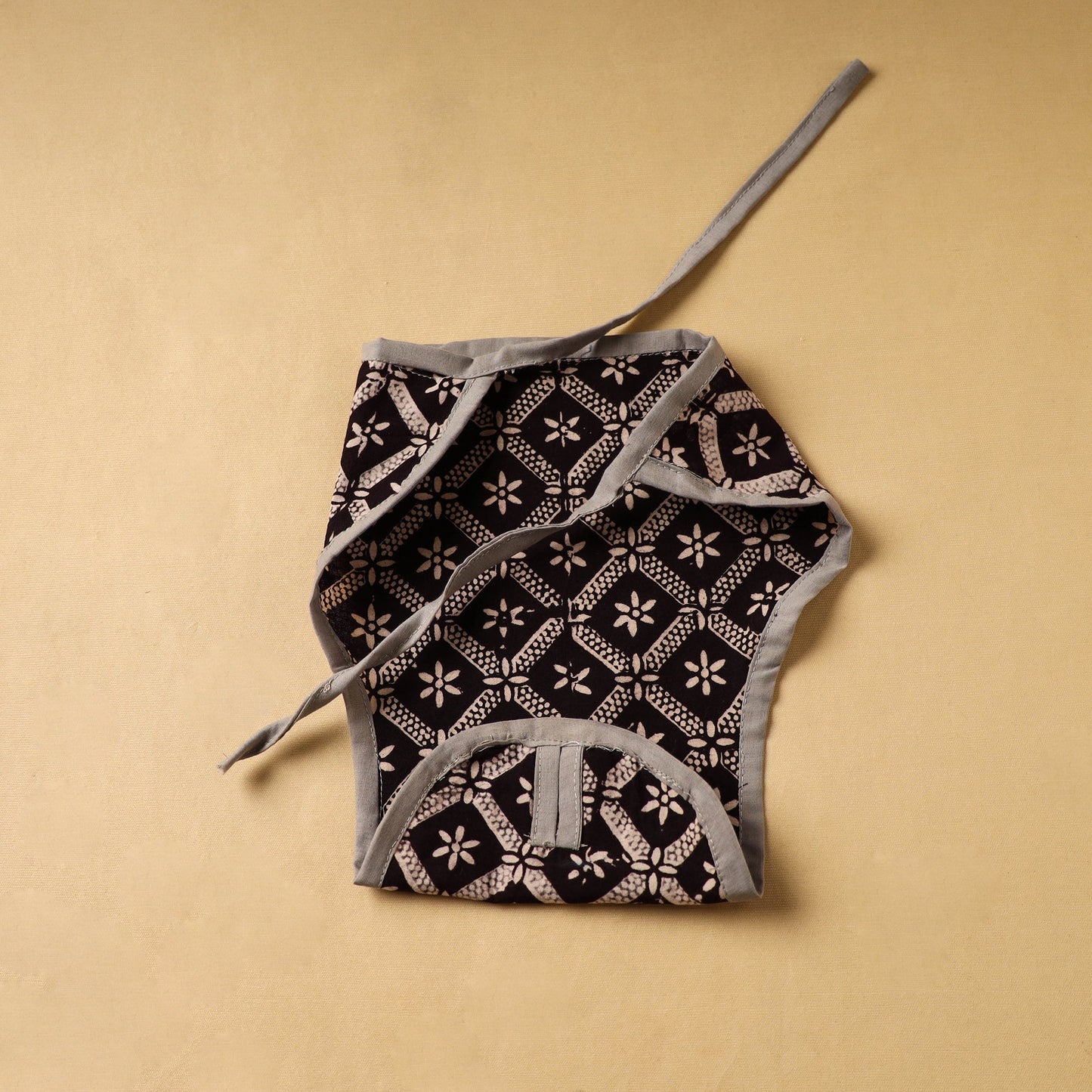 Black Handmade Cloth Diaper/Nappy for Baby