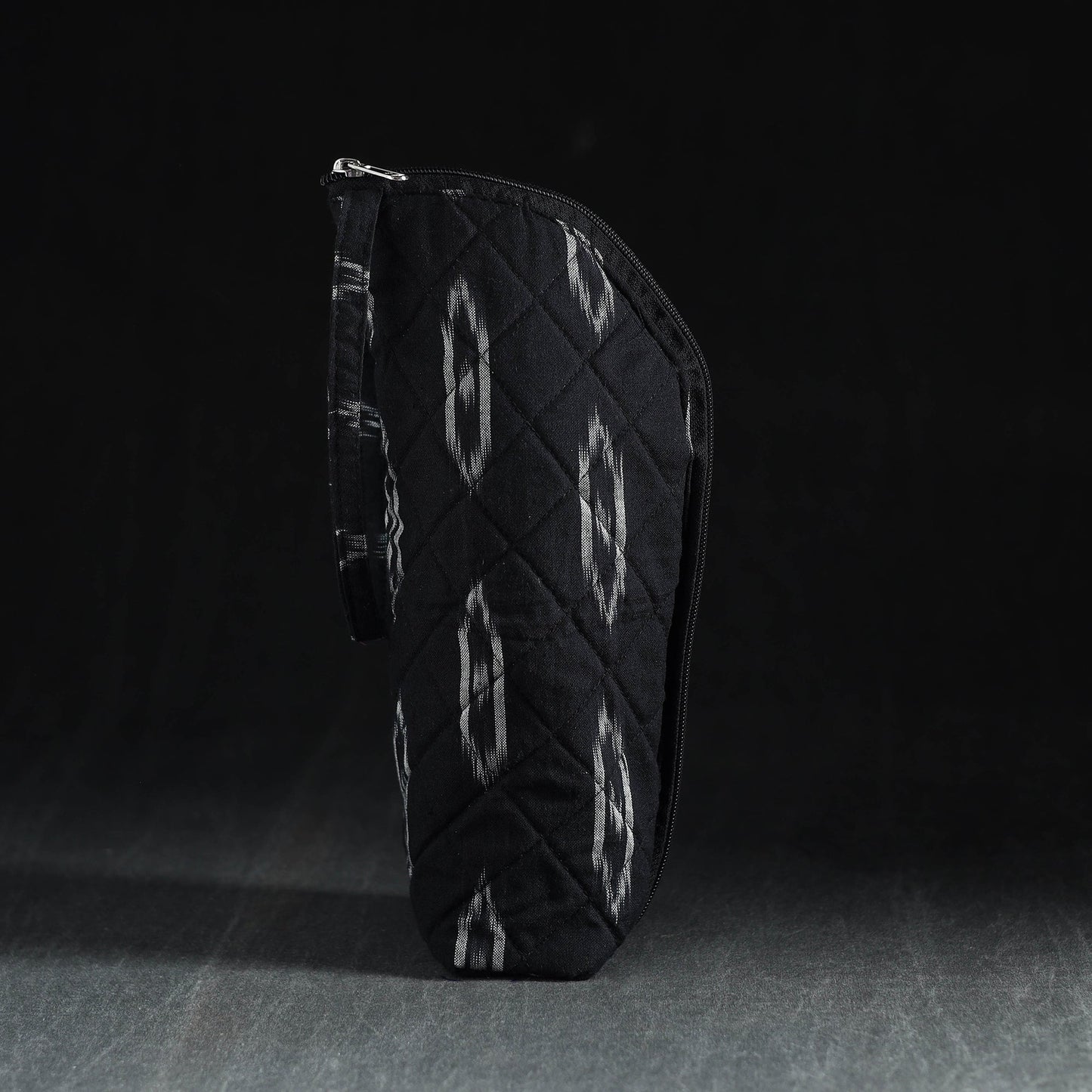 Black Handmade Cotton 1L Water Bottle Cover