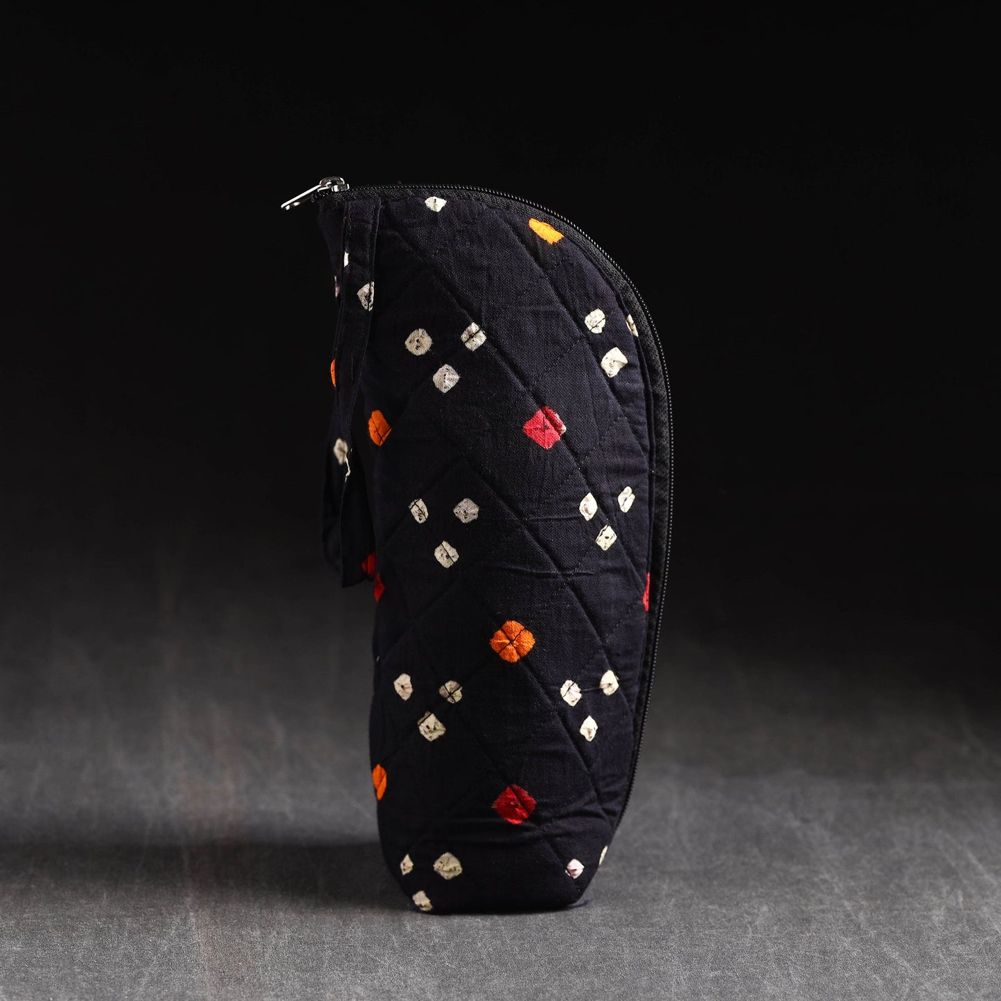 Black Handmade Cotton 1L Water Bottle Cover