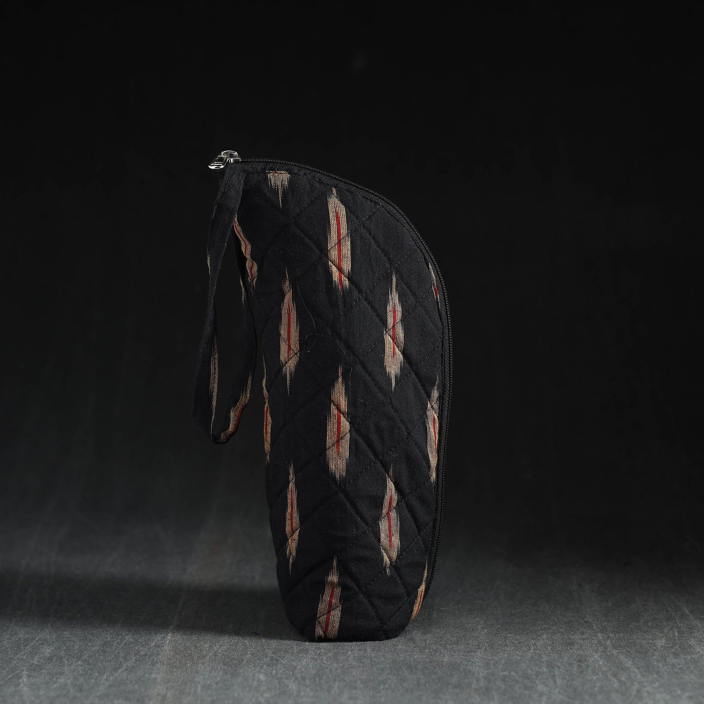 Black Handmade Cotton 1L Water Bottle Cover