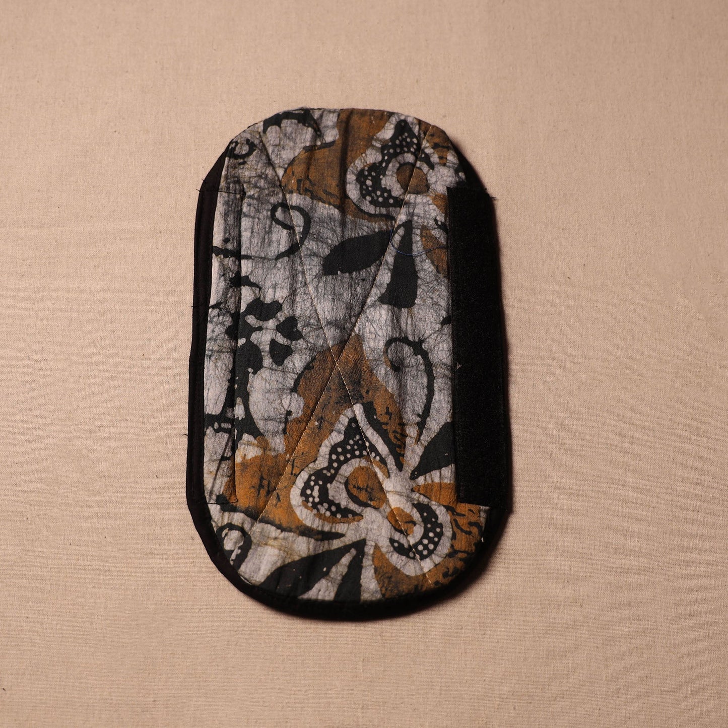 Buy Handmade Cotton Black Fridge Handle Cover
