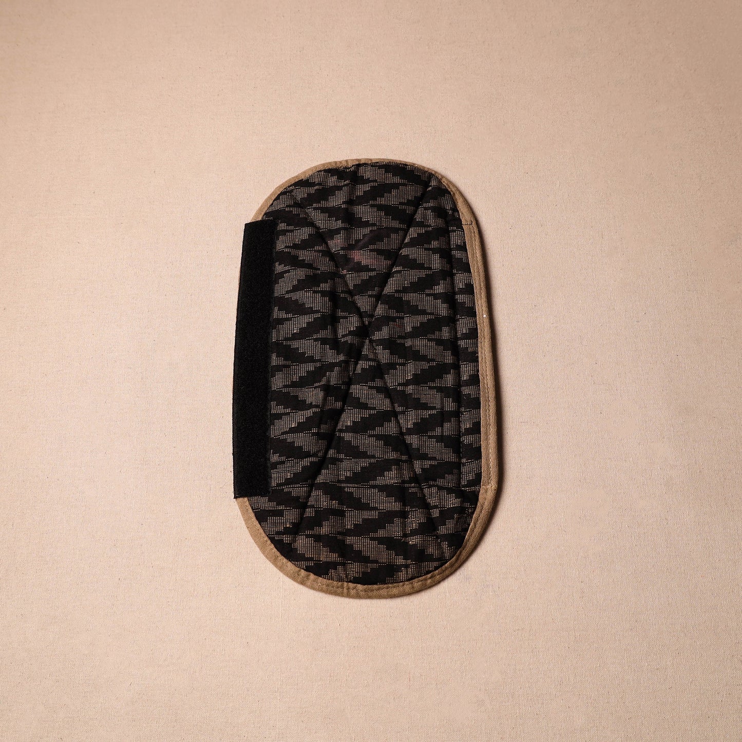 Black - handmade cotton fridge handle cover 27 - handcrafted