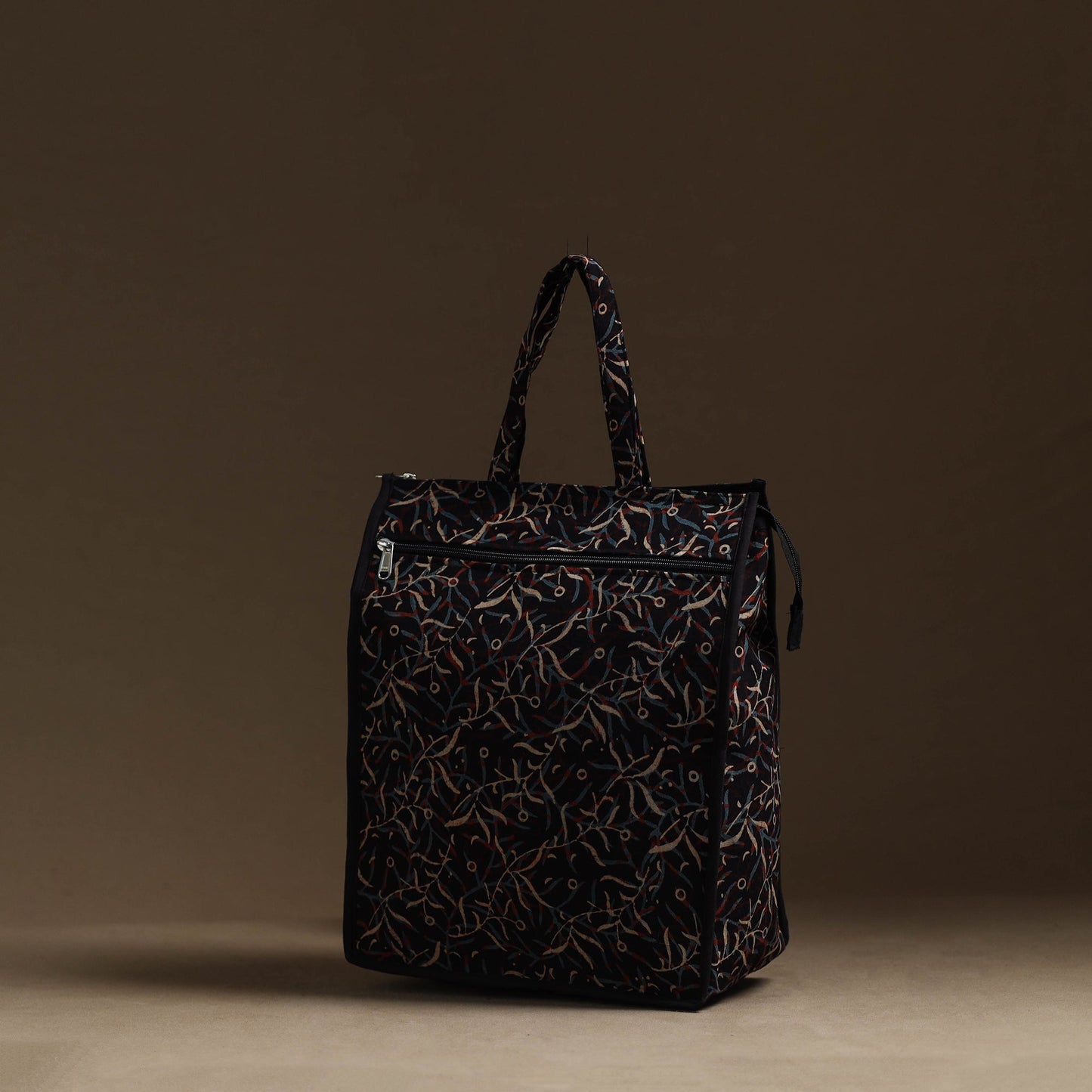 Black Handmade Cotton Shopping Hand bag