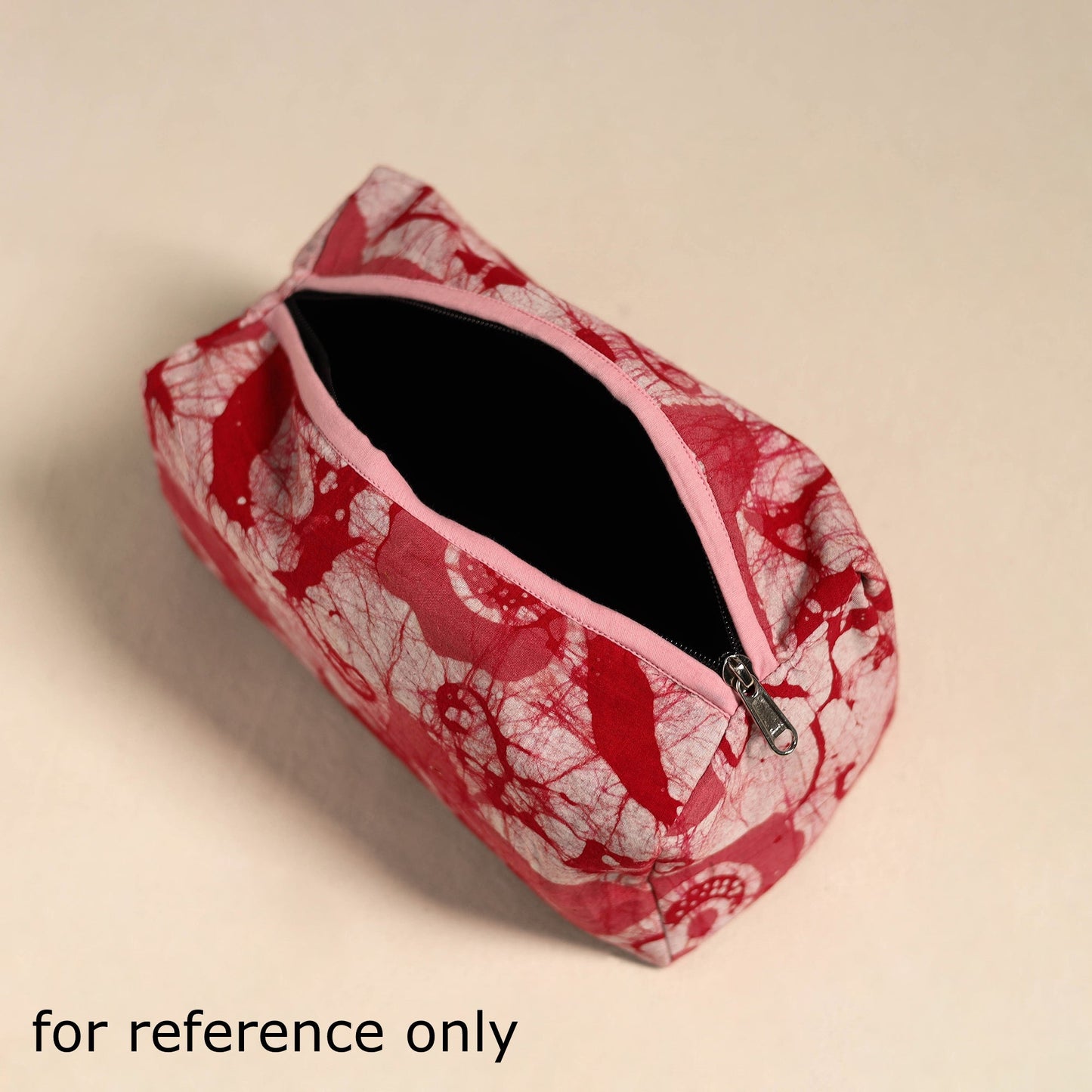 Black Handmade Cotton Toiletry Bag