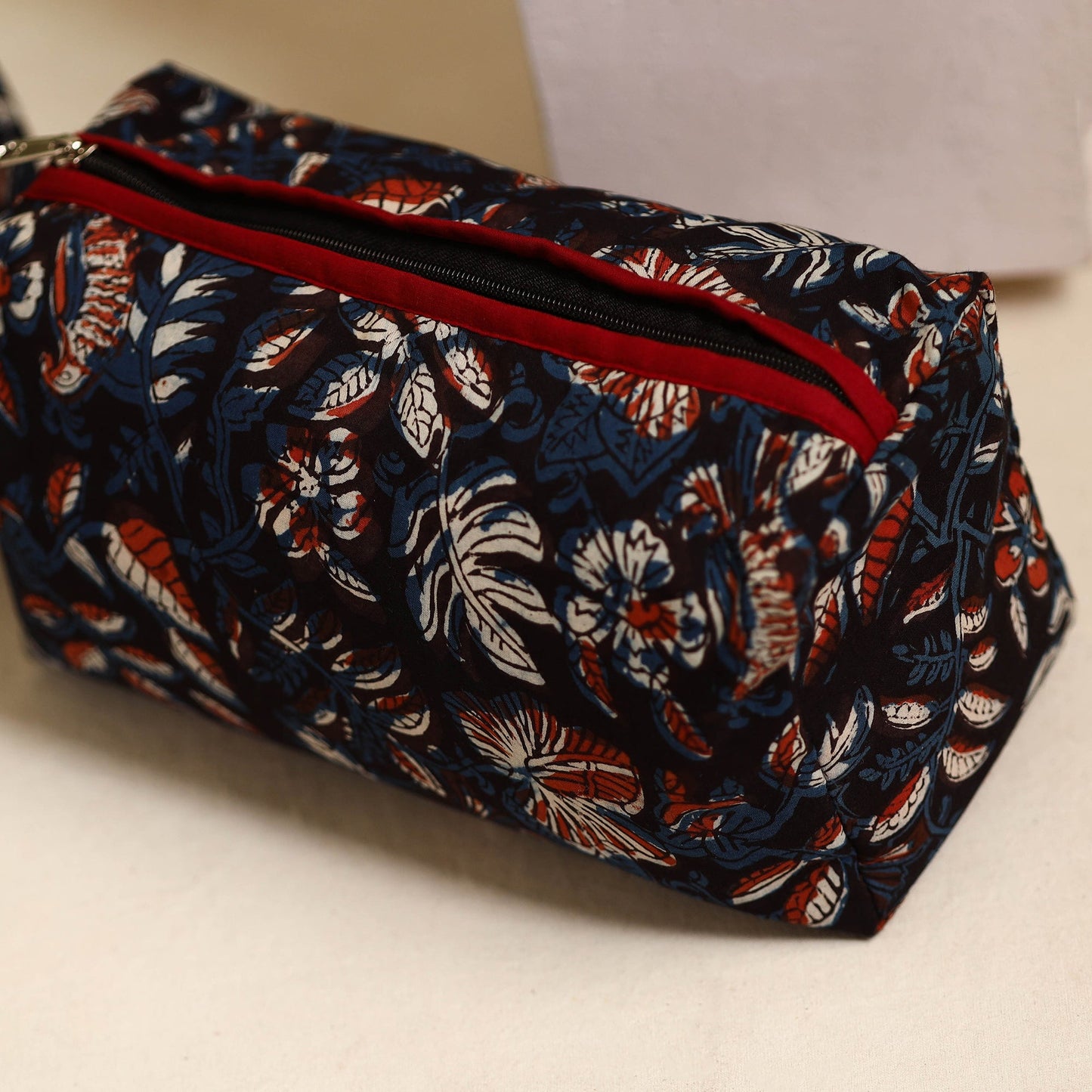 Black Handmade Cotton Toiletry Bags (Set of 3)