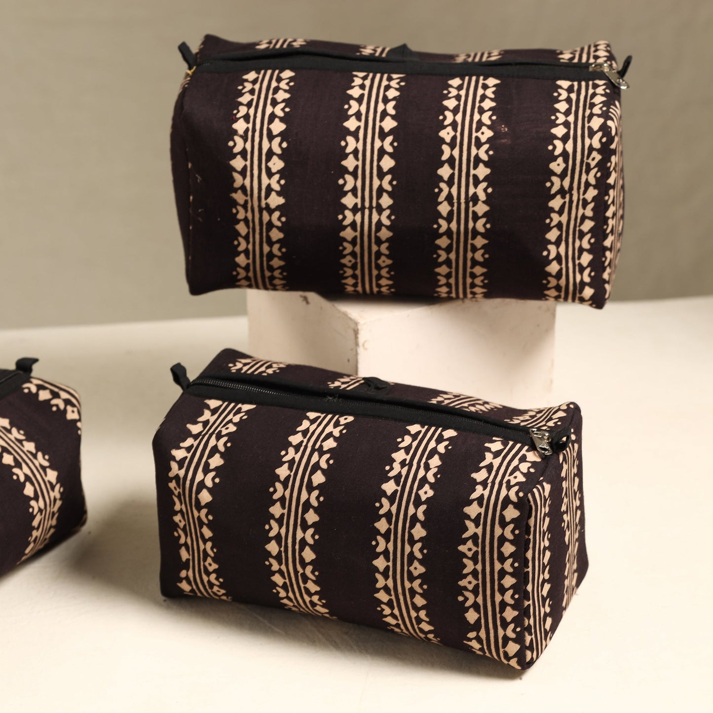 Handmade Cotton Toiletry Bags (Set of 3) 49