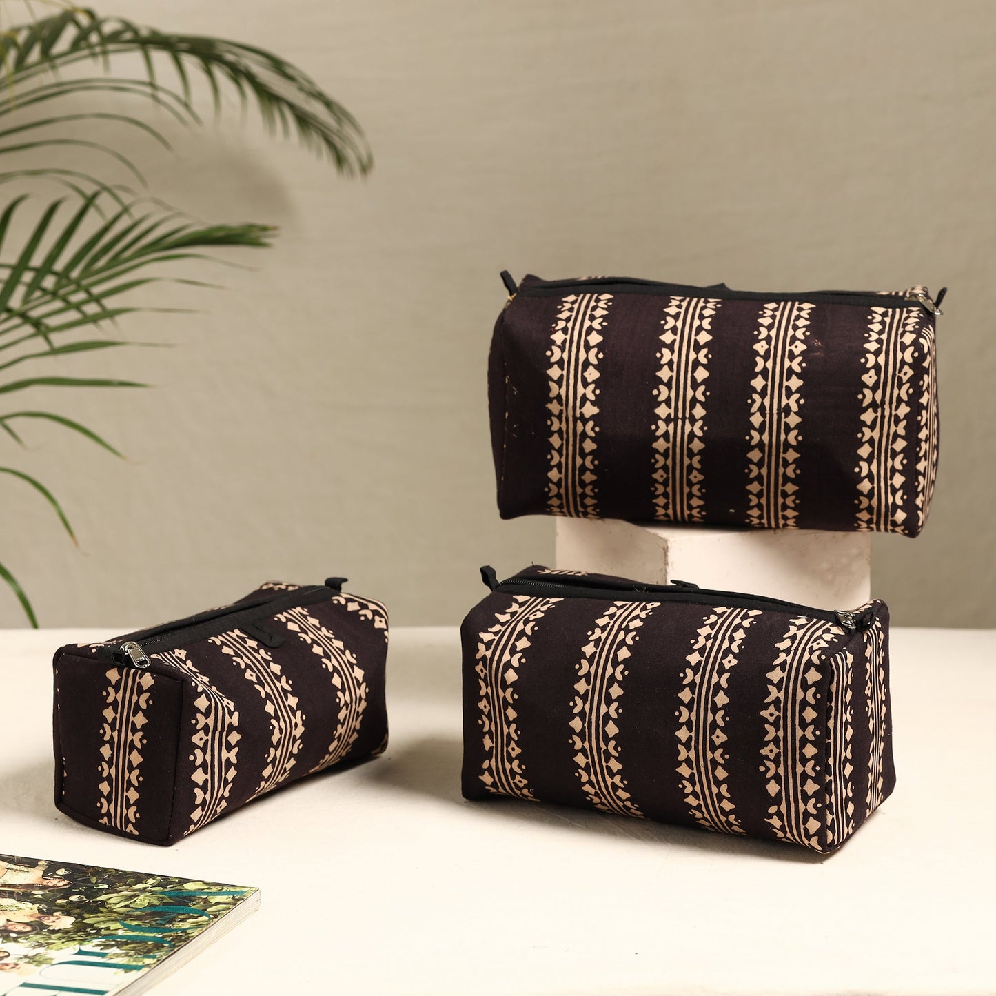 Handmade Cotton Toiletry Bags (Set of 3) 49