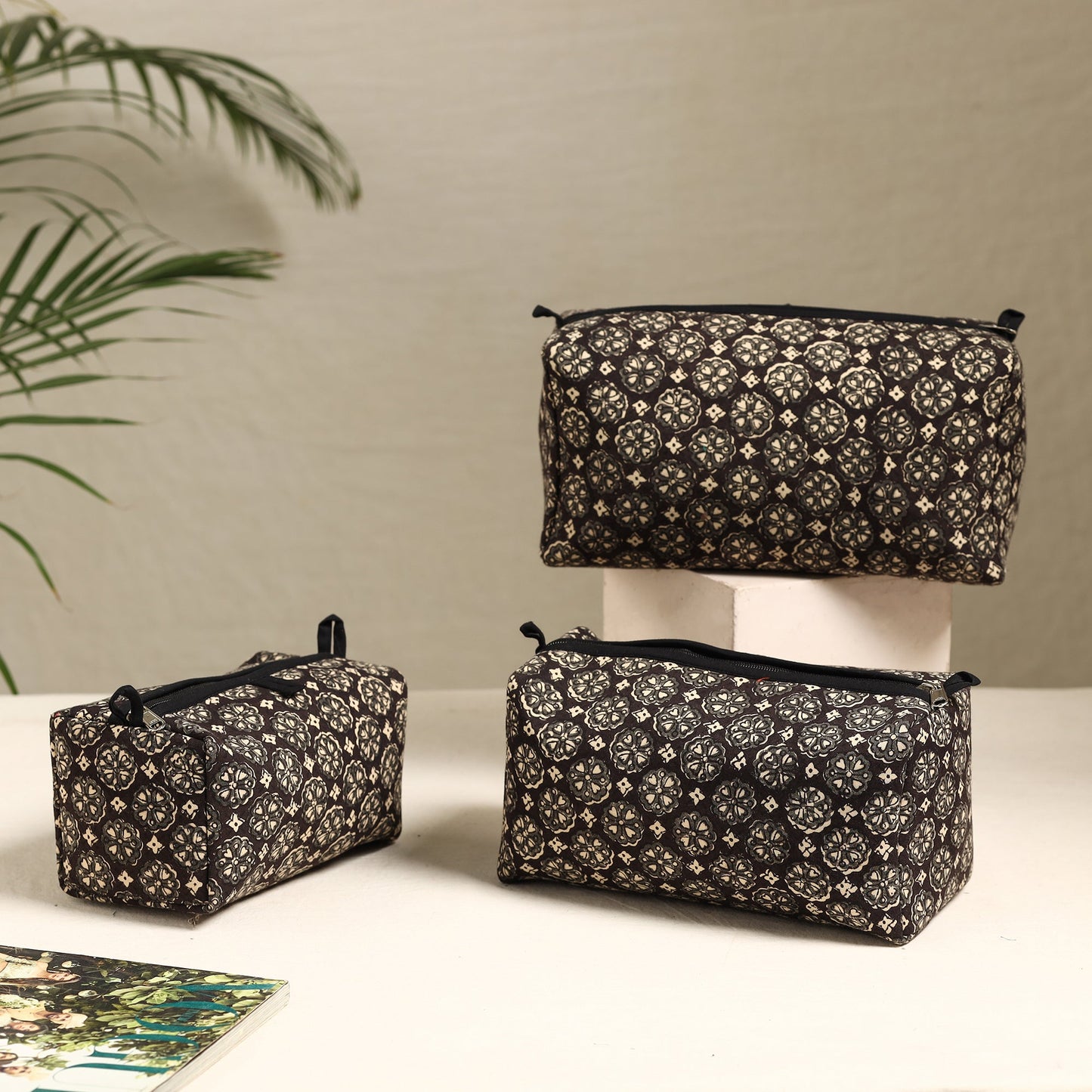 Handmade Cotton Toiletry Bags (Set of 3) 61