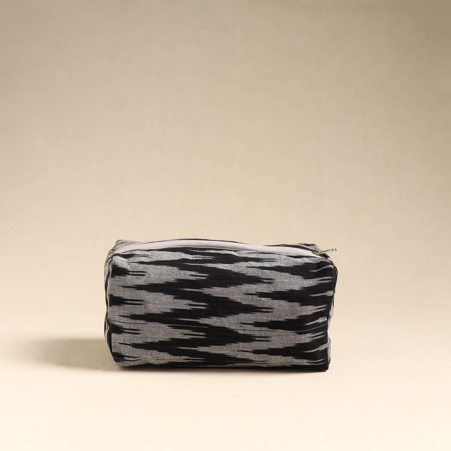 Black Handmade Cotton Toiletry Pouch