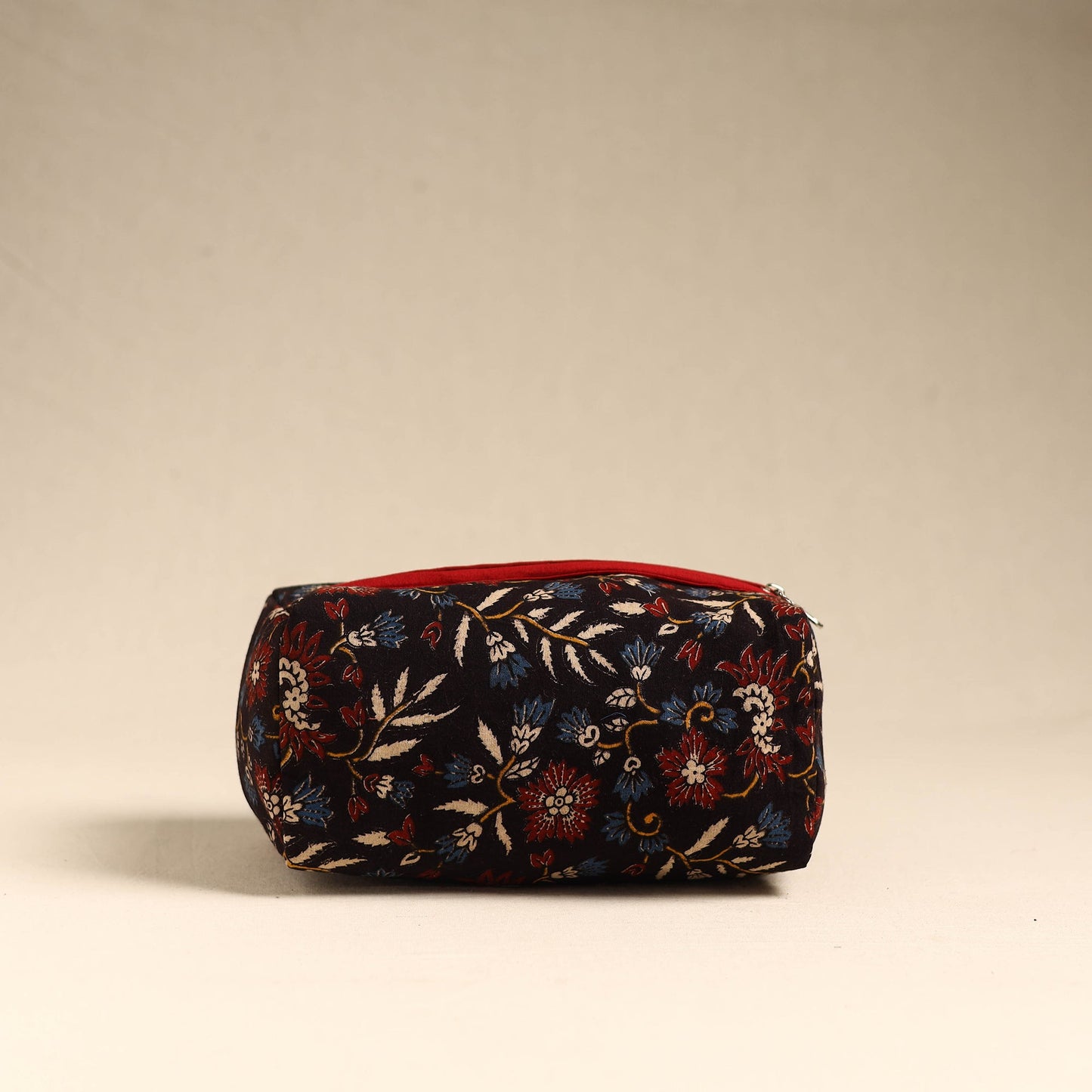 Black Handmade Cotton Toiletry Pouch