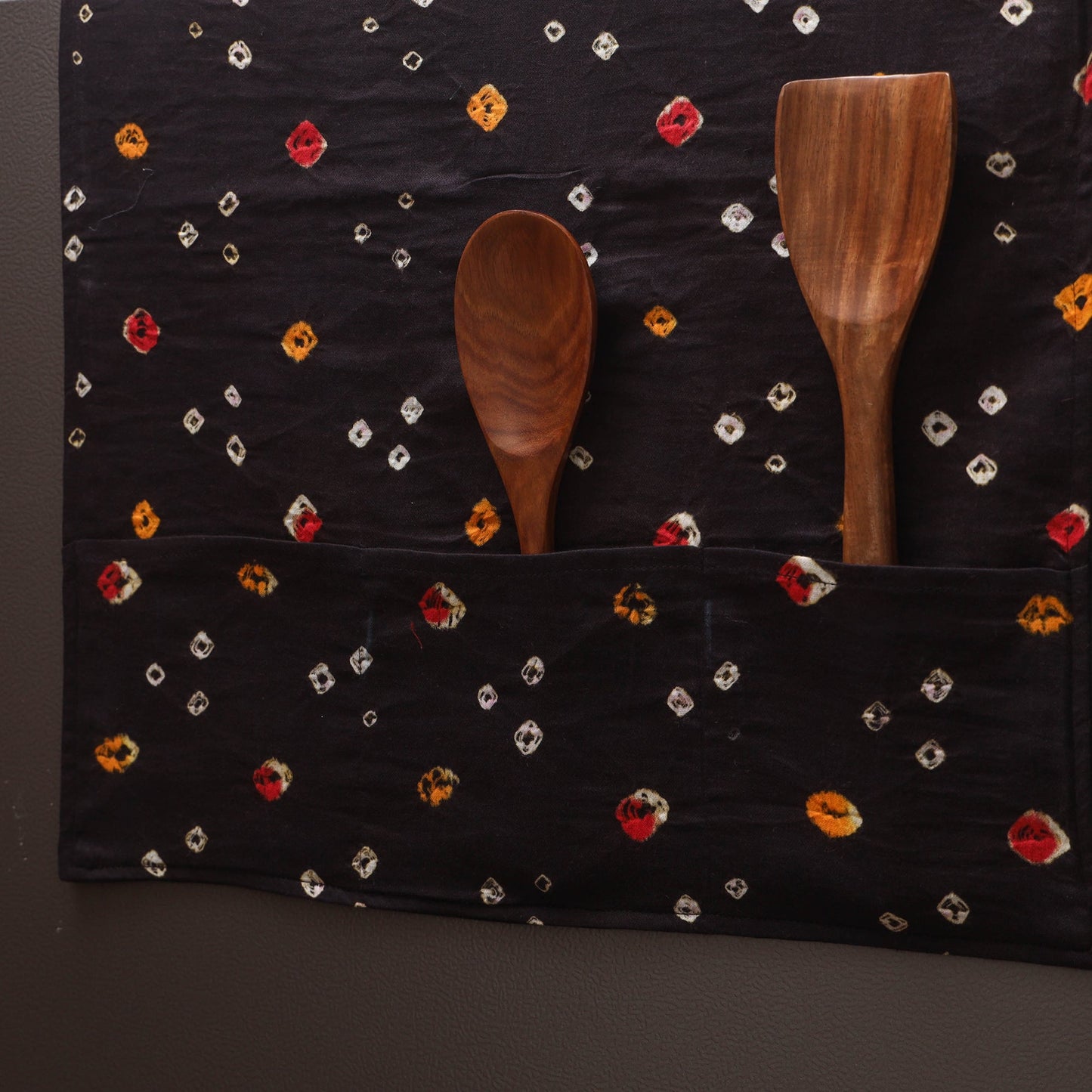 Handmade fridge top cover with multiple pockets 69